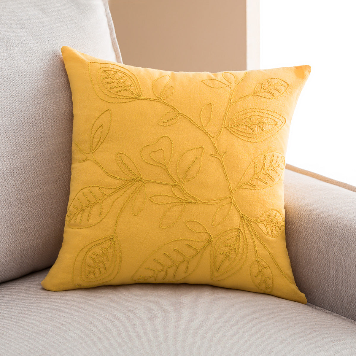Pillowcase 43x43cm Pale Sun Yellow 381/ 10