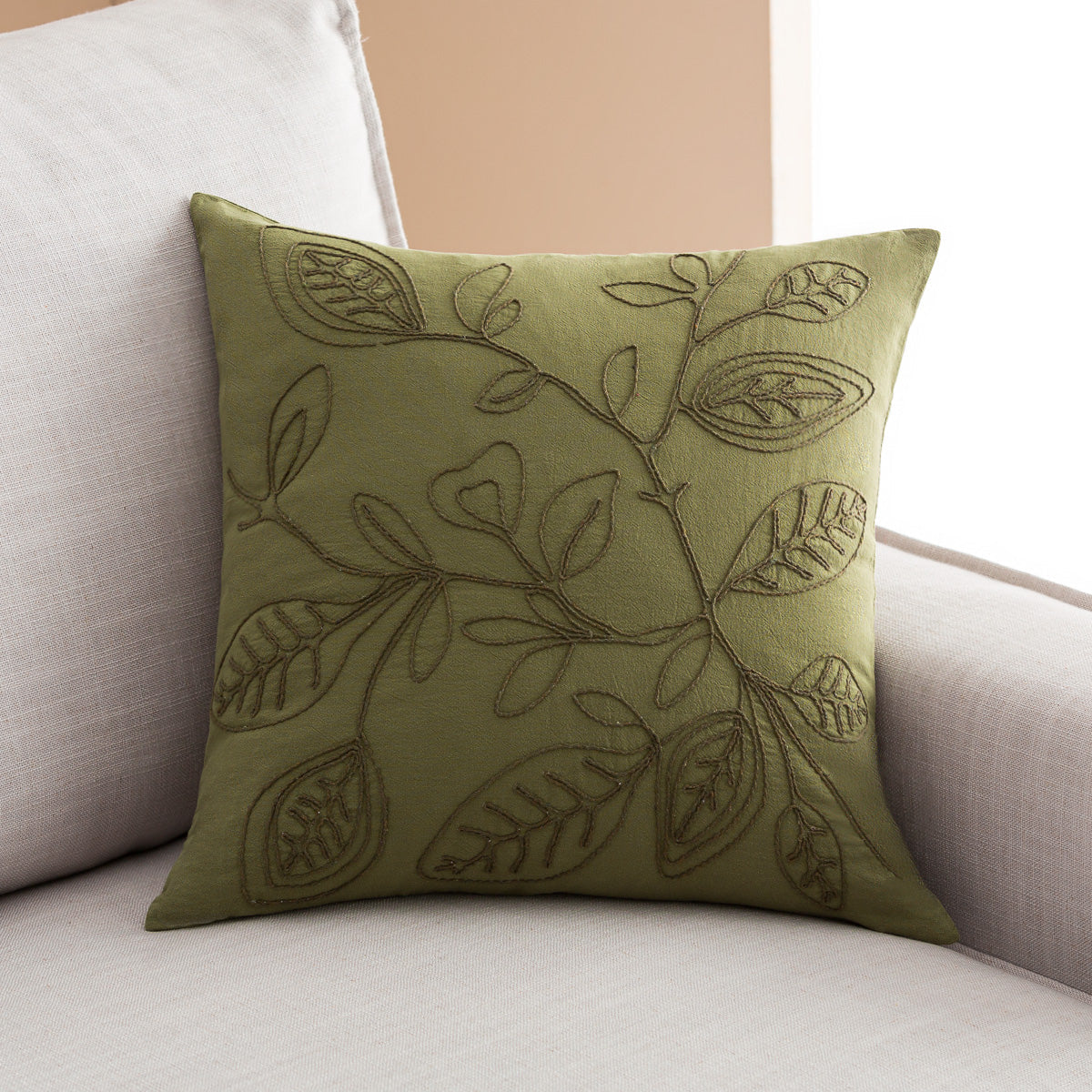 Pillowcase 43x43cm Pale Nature Green 381/ 30