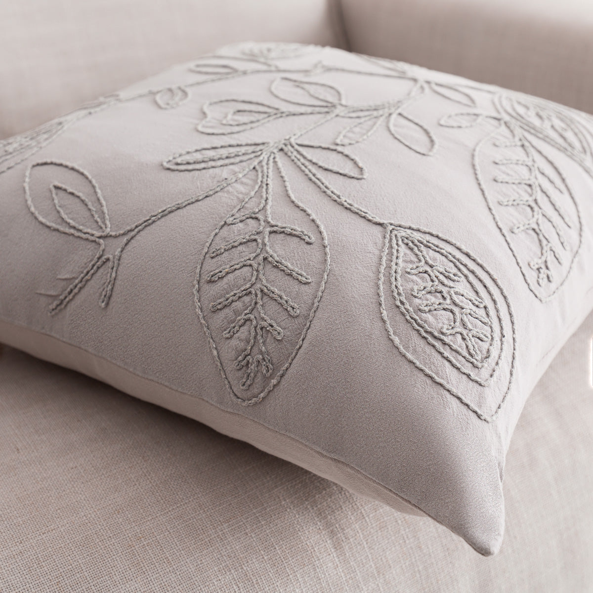 Pillowcase 43x43cm Pale Water Grey 381/ 34