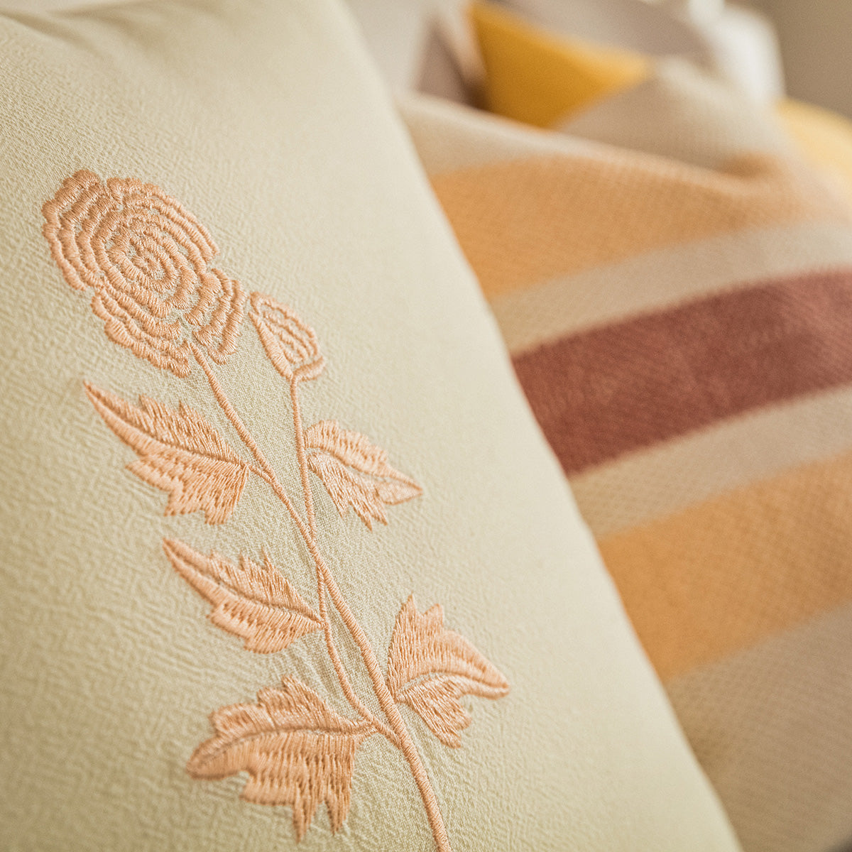 Μαξιλαροθήκη 43x43cm Yolanthe Vanilla 484/ 05