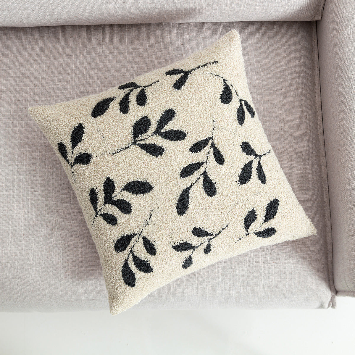 Pillowcase 43x43cm Herbal Ecru/Dark Khaki 705/ 05