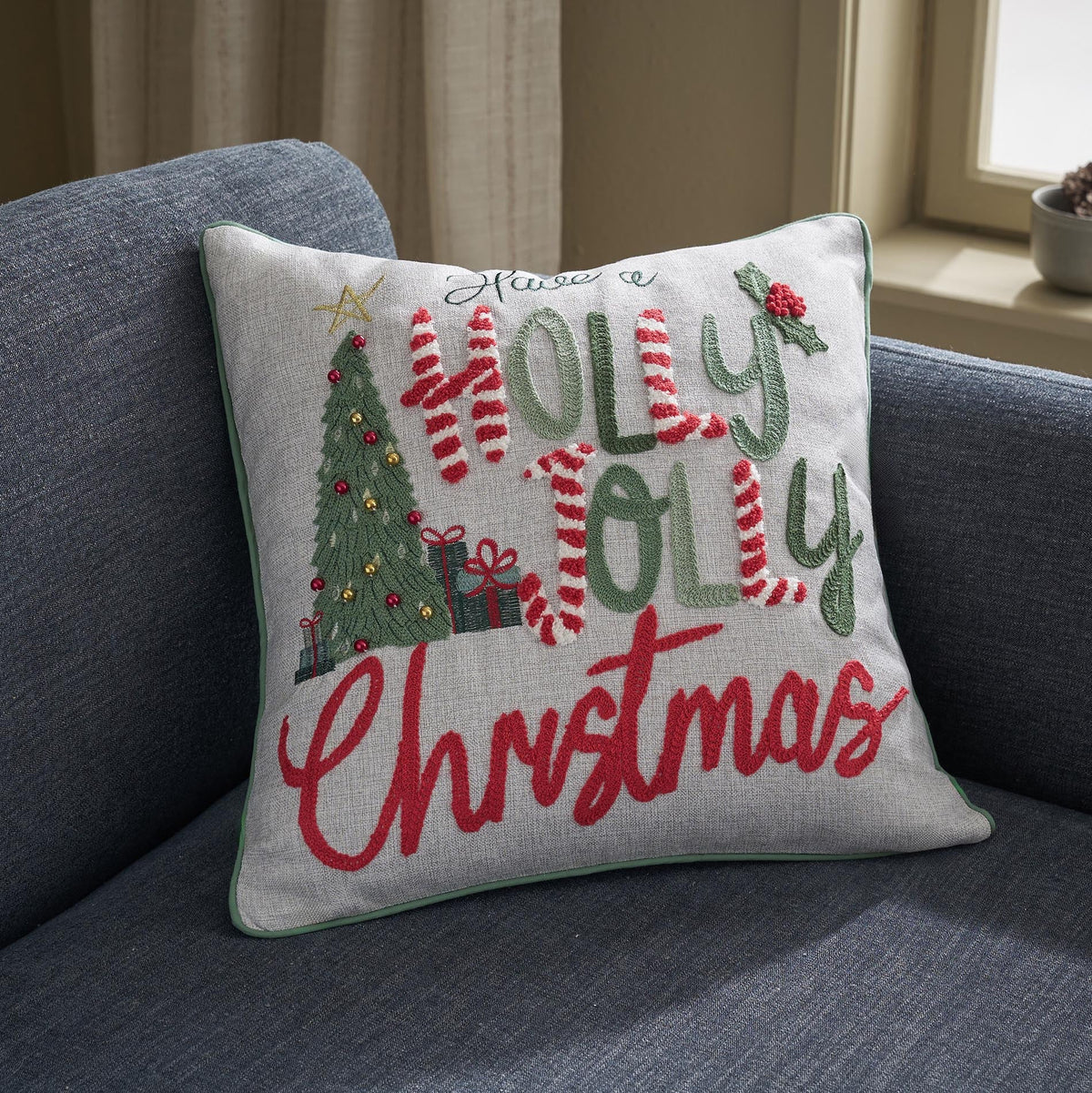 Μαξιλαροθήκη 43x43cm Xmas 902