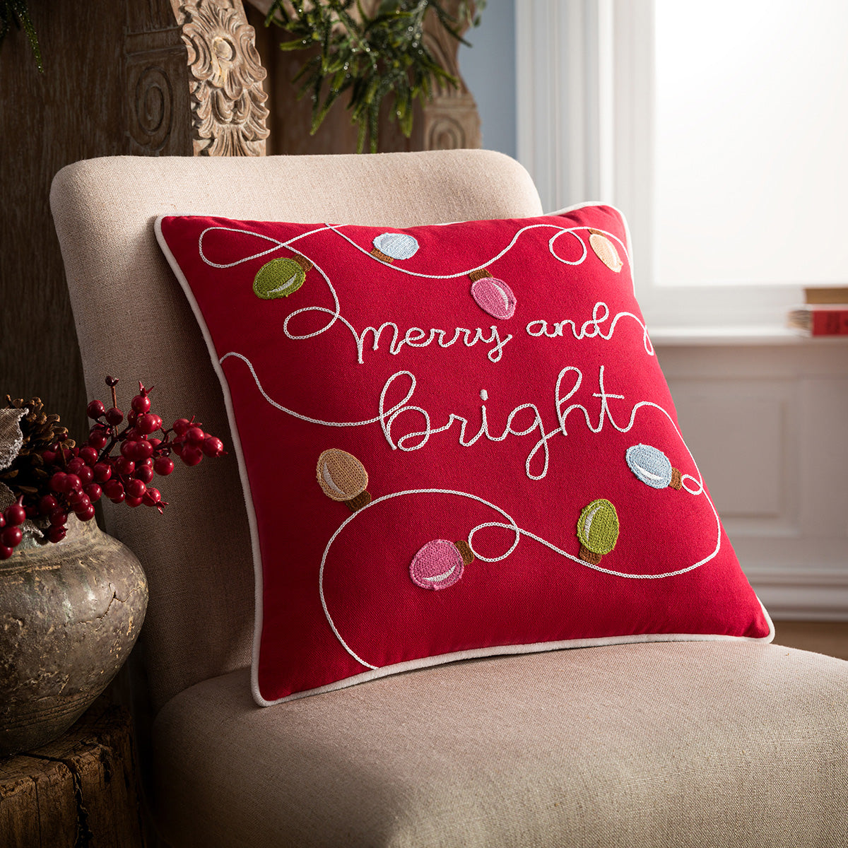 Μαξιλαροθήκη 43x43cm Xmas 927