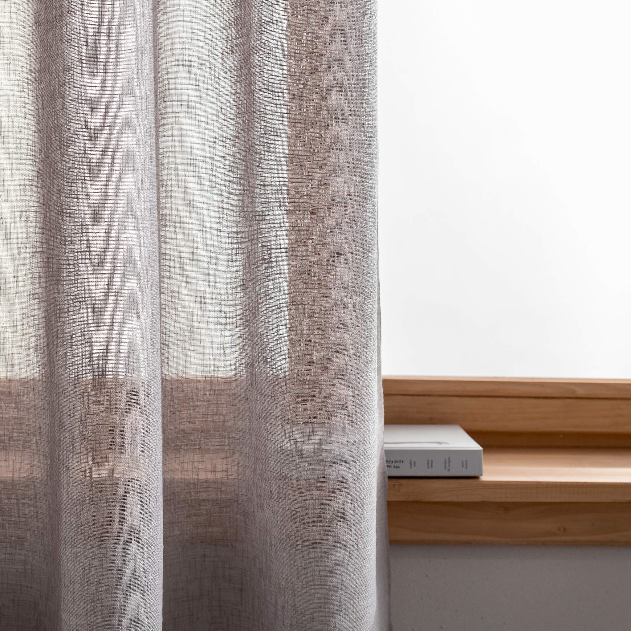 Curtain with slats 140x295cm Combe Shadow Grey AW23 502/48