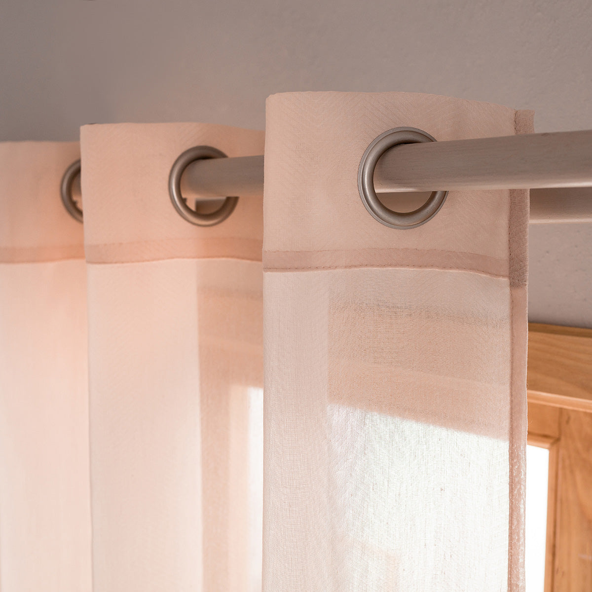 Κουρτίνα με τρουκς 140x280cm Shell Beige 505/ 47