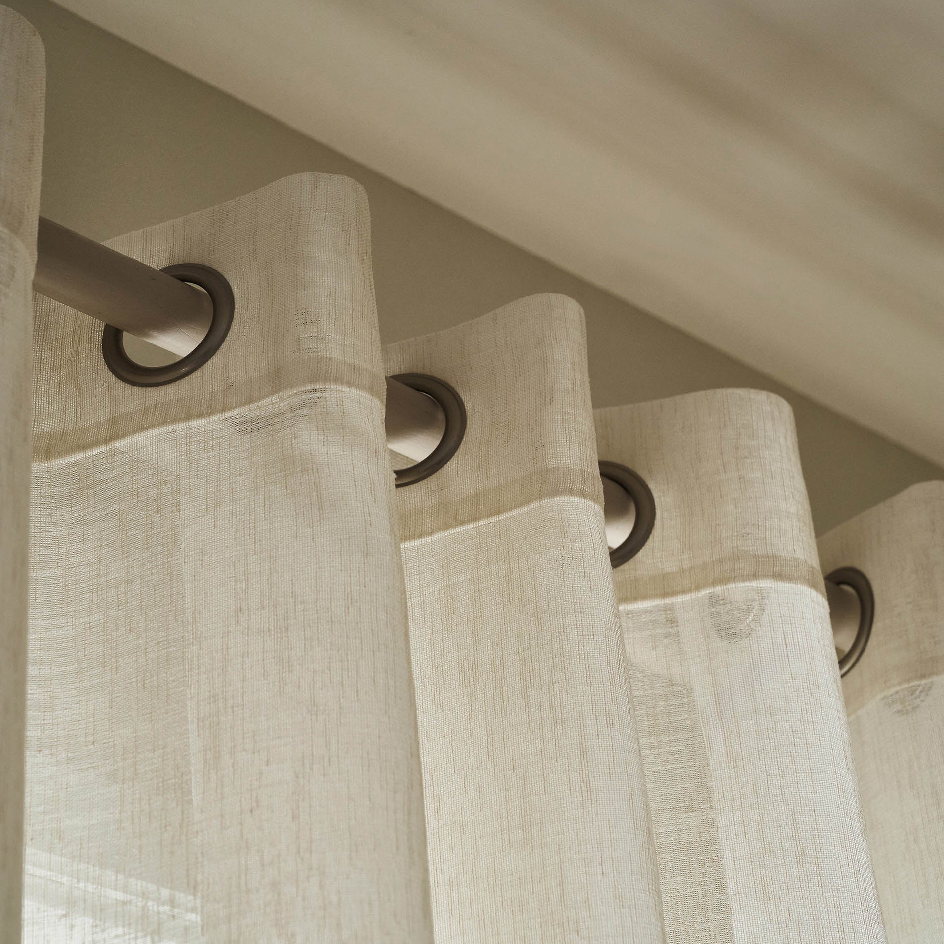 Curtain with studs Maisy Beige 507/06