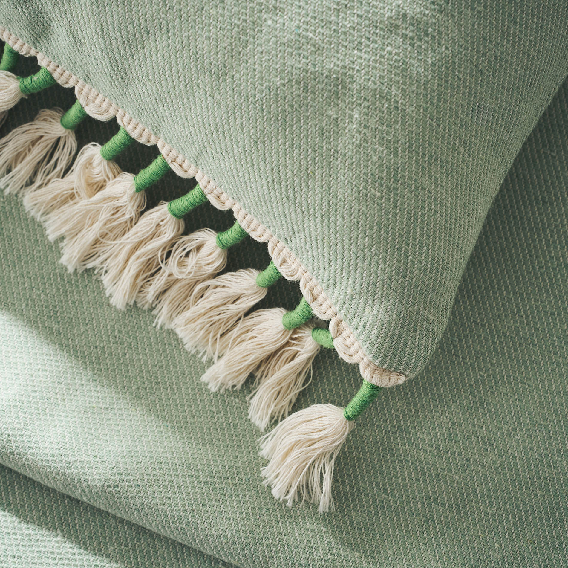 Μαξιλαροθήκη 43x43cm Kianga Bean Green 226/18