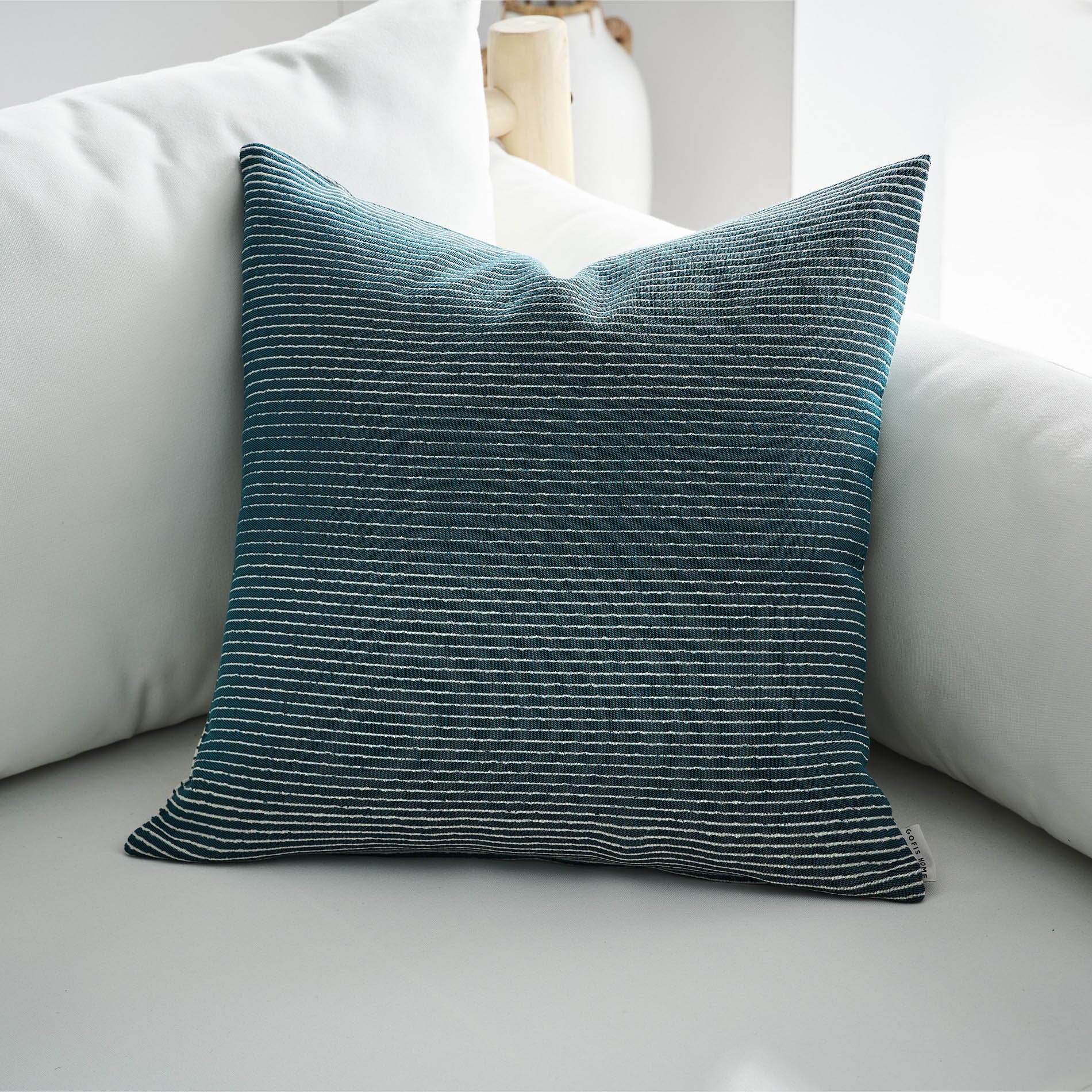 Pillowcase 50x50cm Zebra Viridian Blue 302
