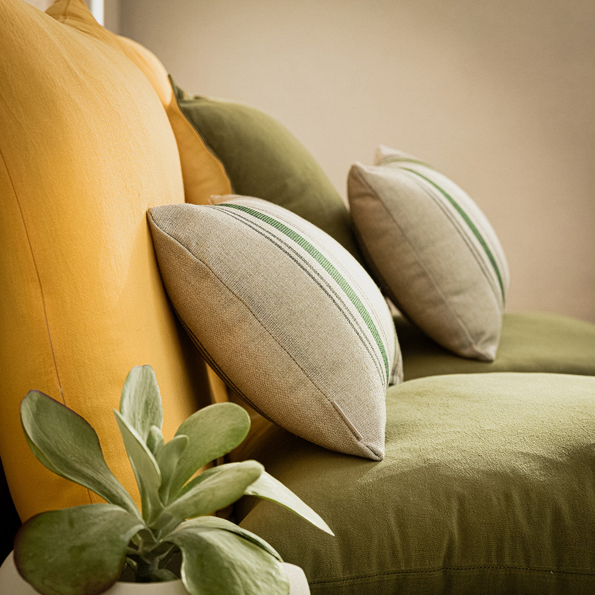 Pillowcase 65x65cm Light veil Nature Green 309/ 30