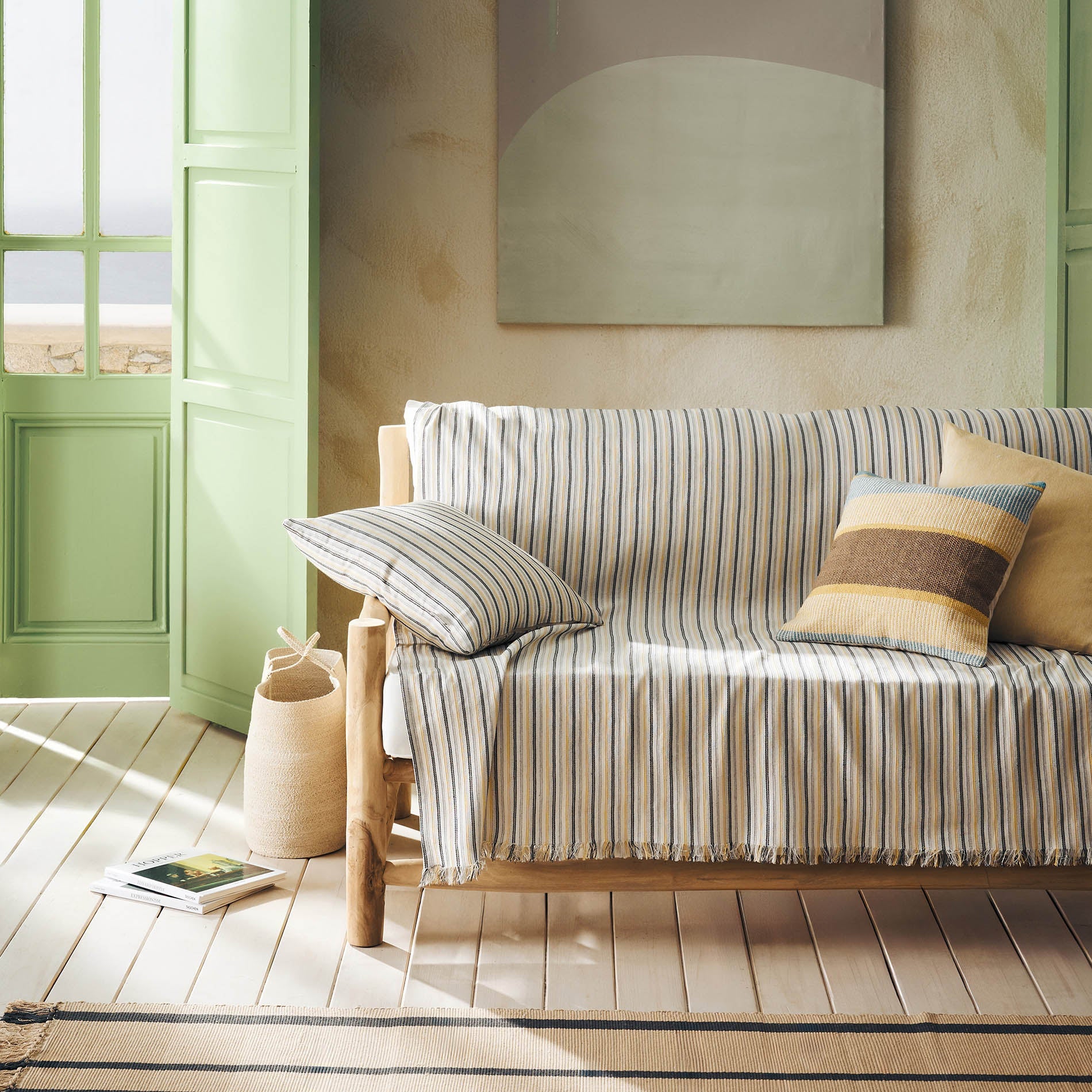 Μαξιλαροθήκη 50x50cm Clover Brown/Grey 334/21