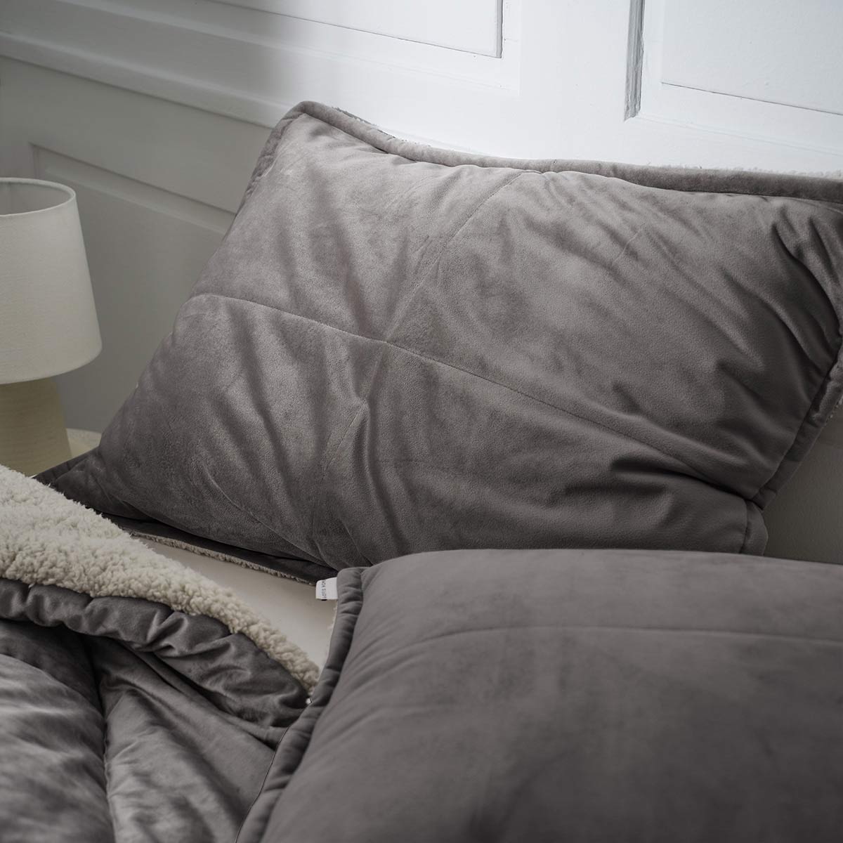 Pillowcase 50x70cm Teddy Mystic Grey 407/15