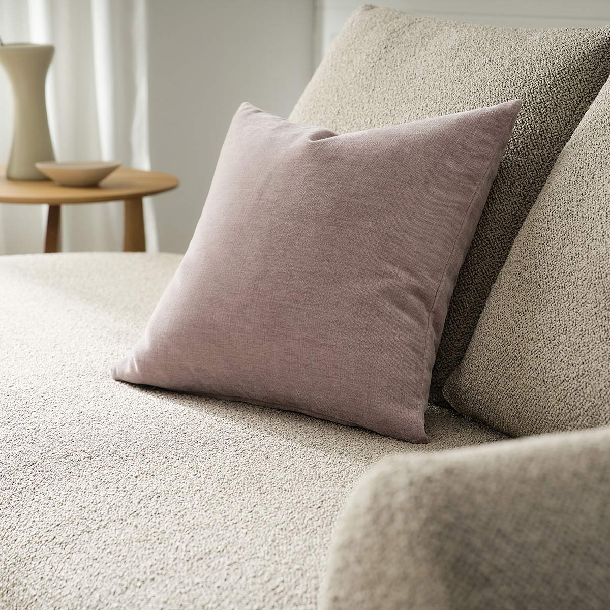 Pillowcase 50x50cm Luna Grey Mauve 427/19