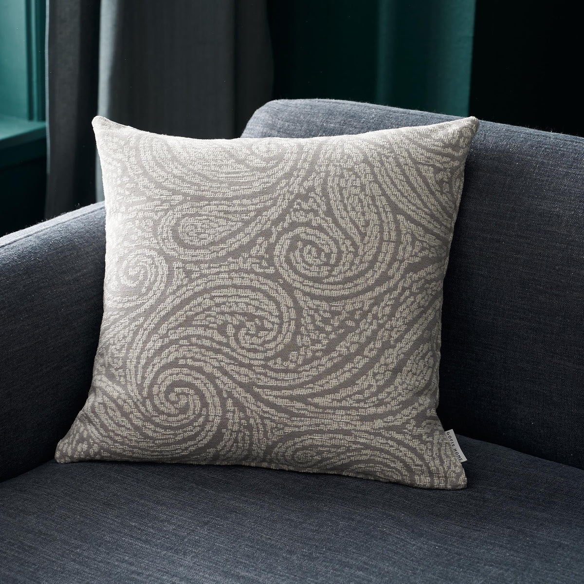 Μαξιλαροθήκη 50x50cm Rune Silver Beige 448/45