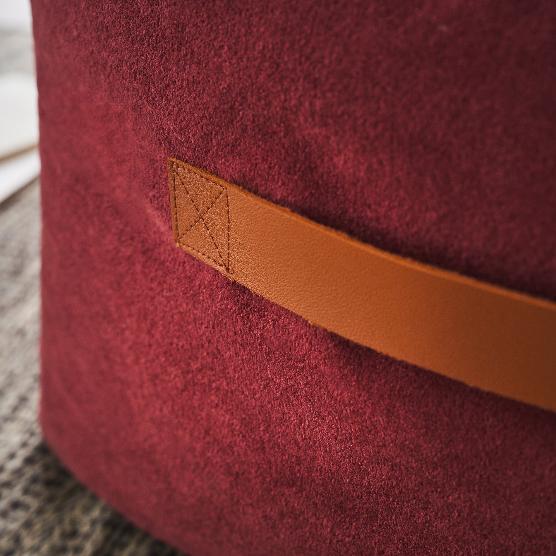 pouf 40x50x50cm Mirabelle Spice Red 461/02