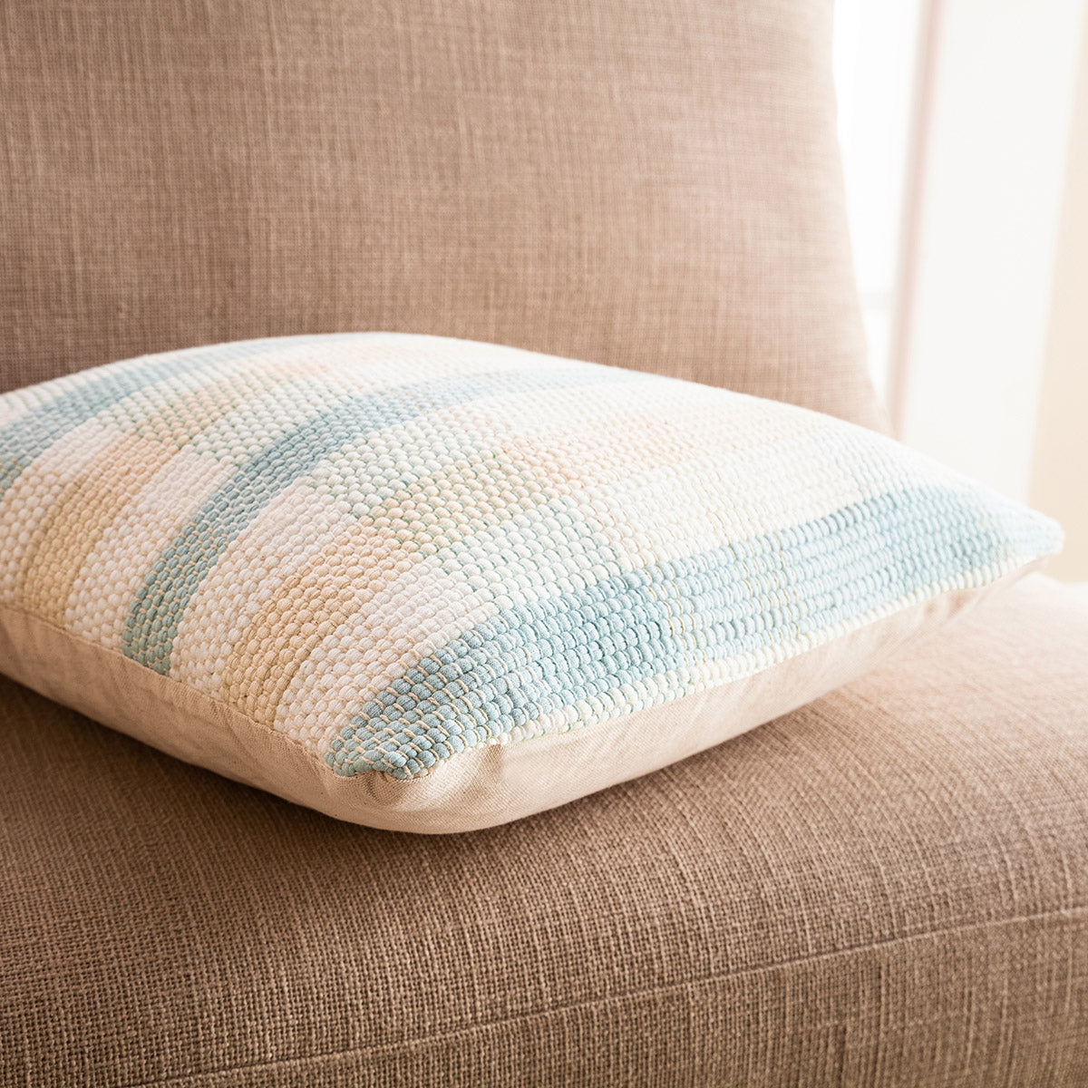 Pillowcase 43x43cm Tic-tac-toe Aqua 477