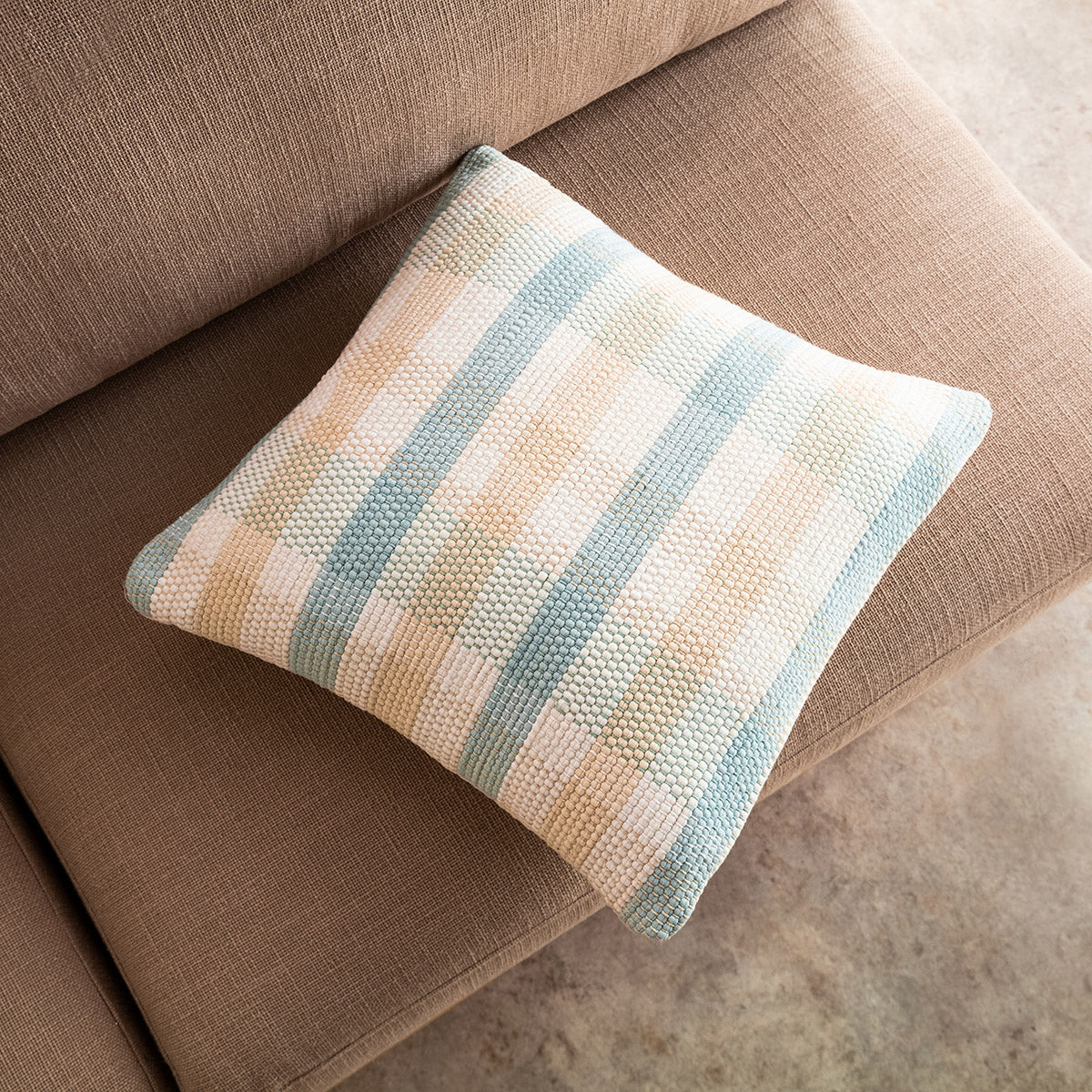 Pillowcase 43x43cm Tic-tac-toe Aqua 477