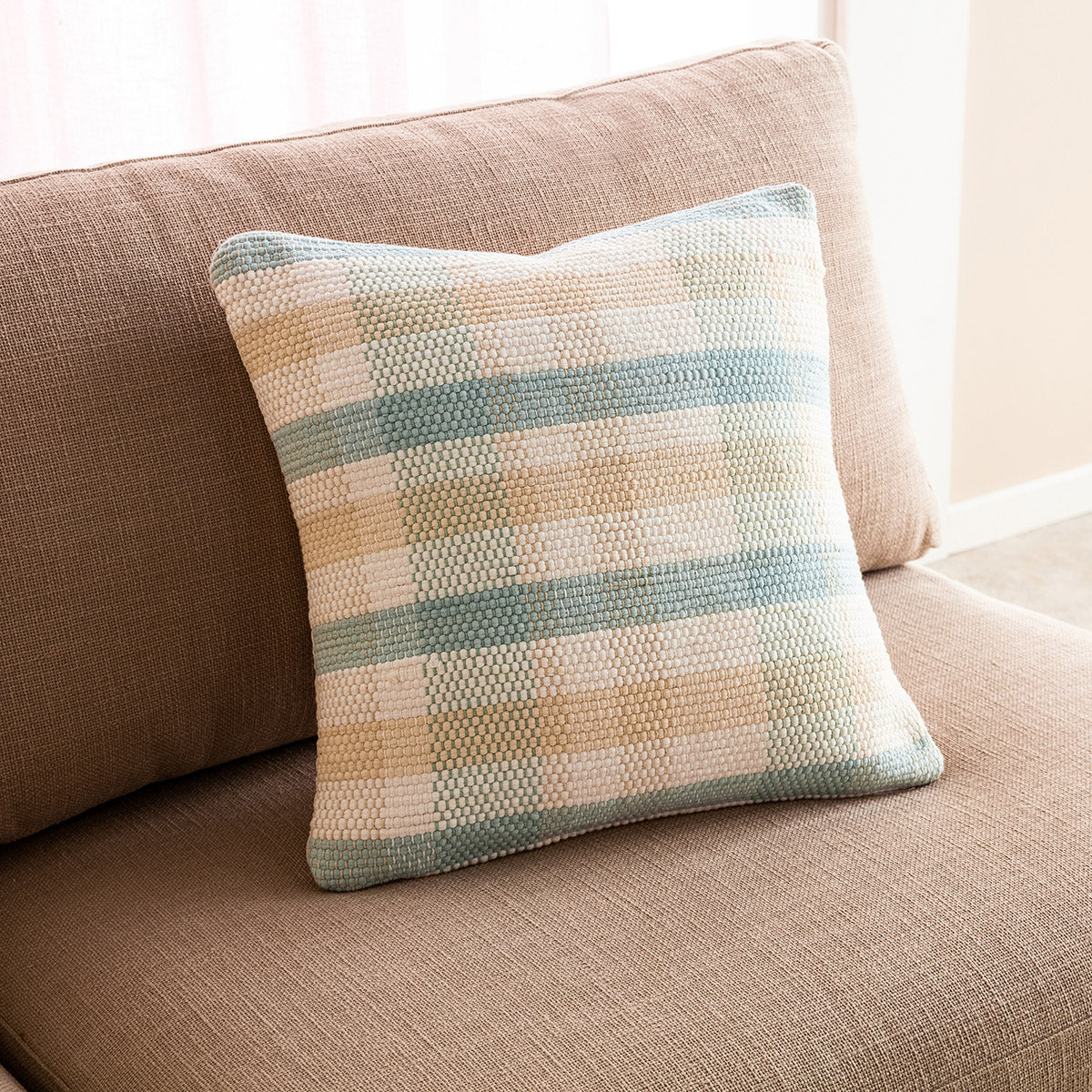 Pillowcase 43x43cm Tic-tac-toe Aqua 477