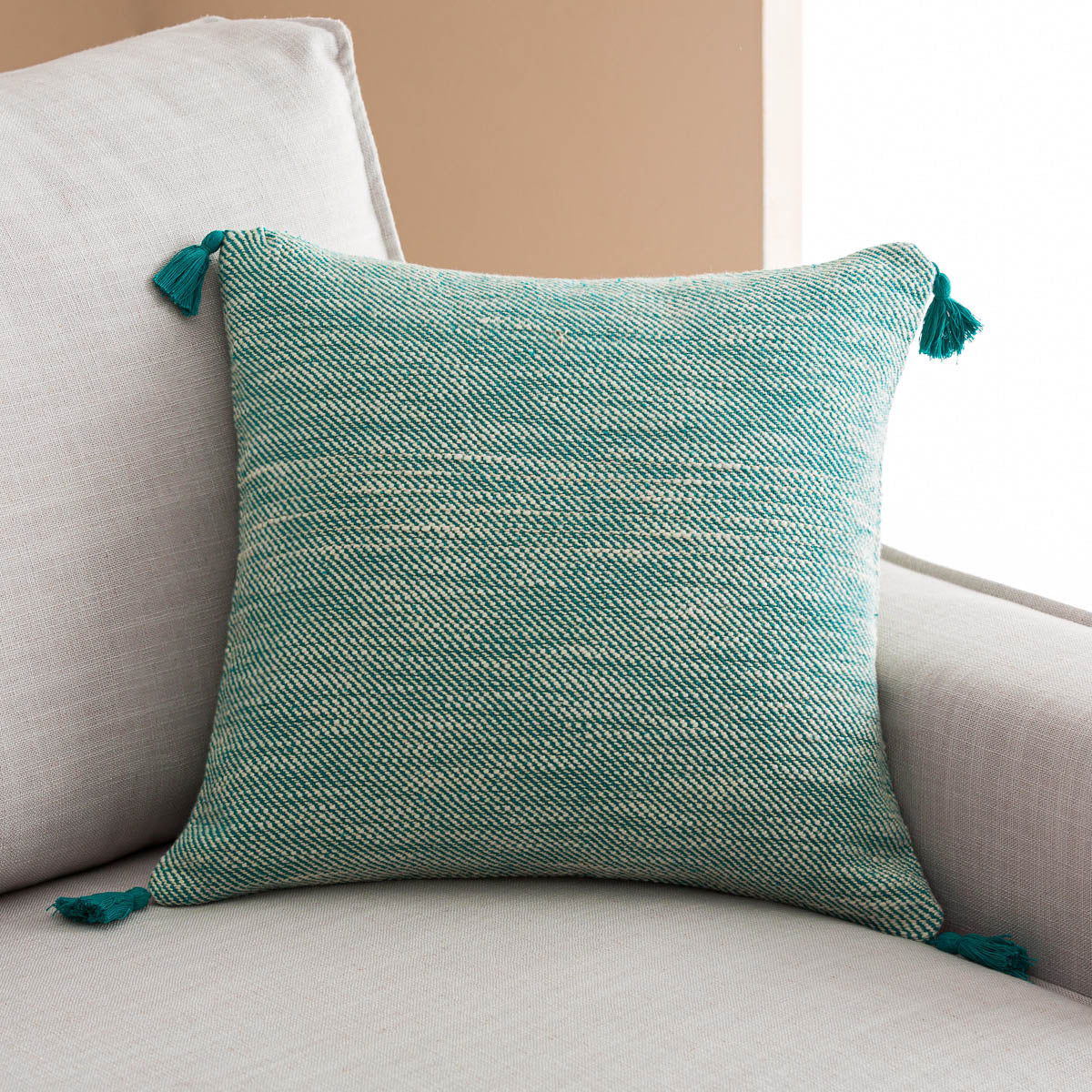 Μαξιλαροθήκη 43x43cm Dreadlocks Petrol 504