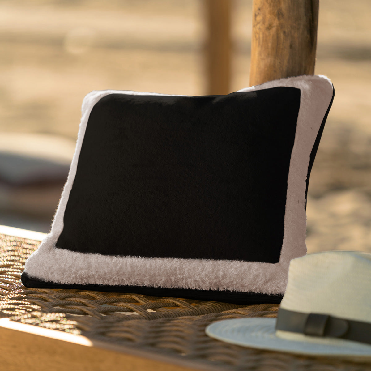 Μαξιλαροθήκη 43x43cm Black Coal / Sand 519/ 14