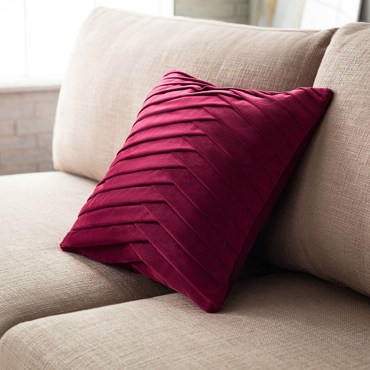 Pillowcase 43x43cm Milena Bordeaux 635