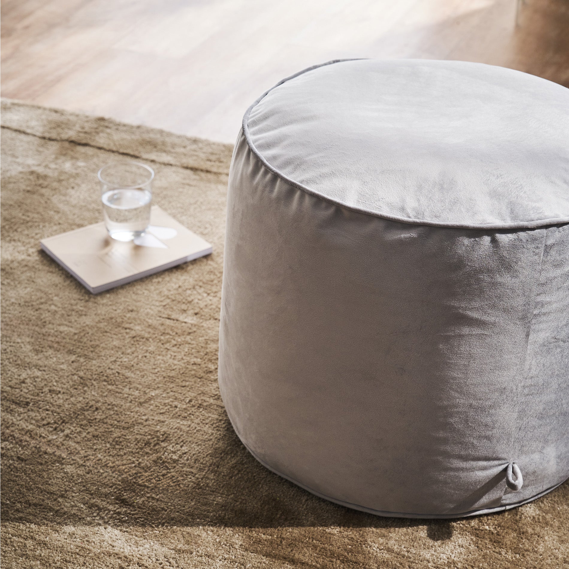 pouf 40x50x50cm Winter Cloud Grey 711/34