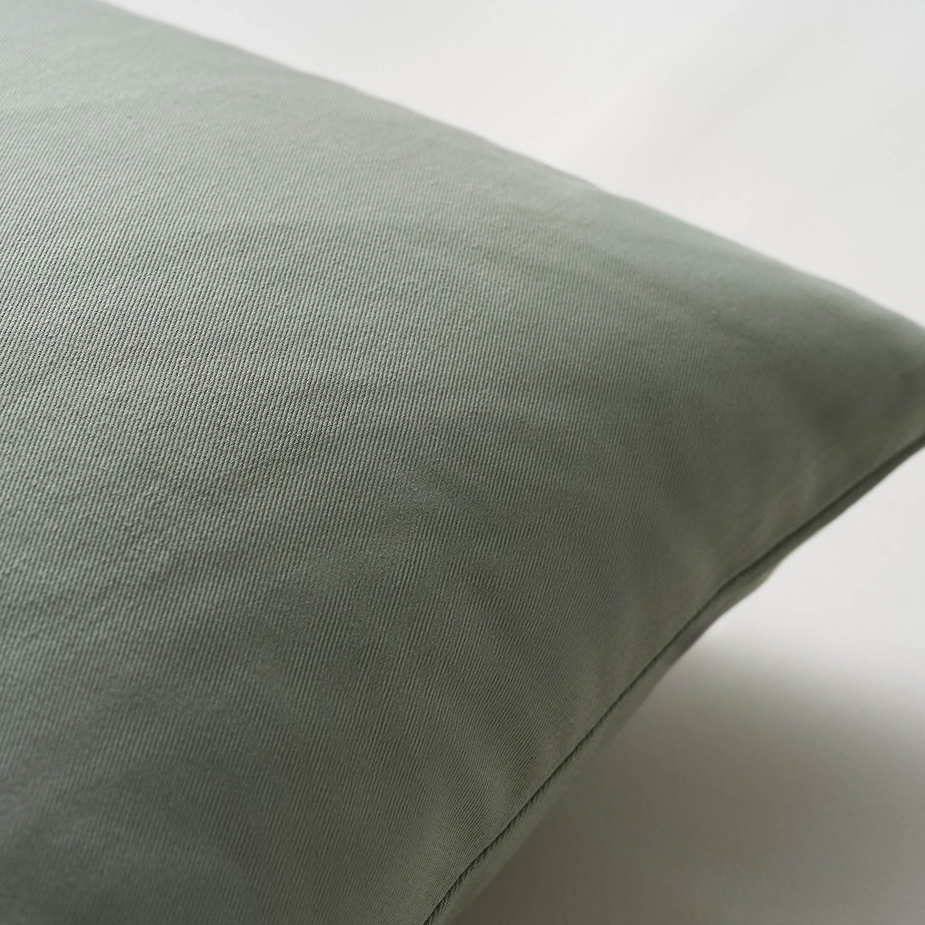 Μαξιλαροθήκη 43x43cm Emory Smoke Green 714