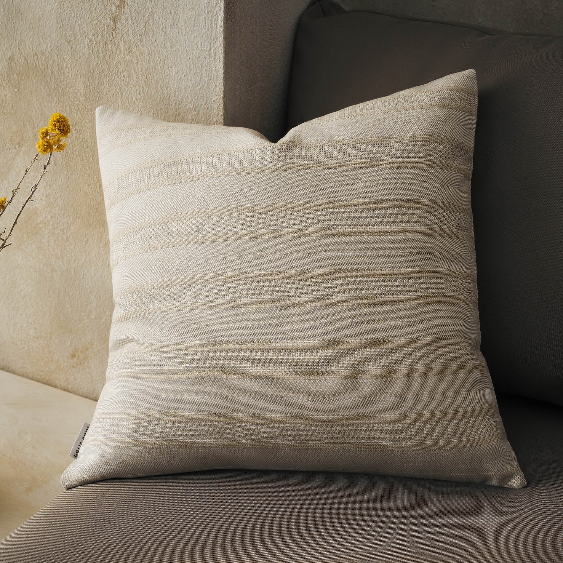 Μαξιλαροθήκη 50x50cm Laurel Plant Green 731/18