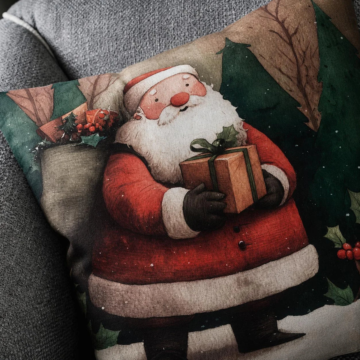 Μαξιλαροθήκη 43x43cm Xmas 744
