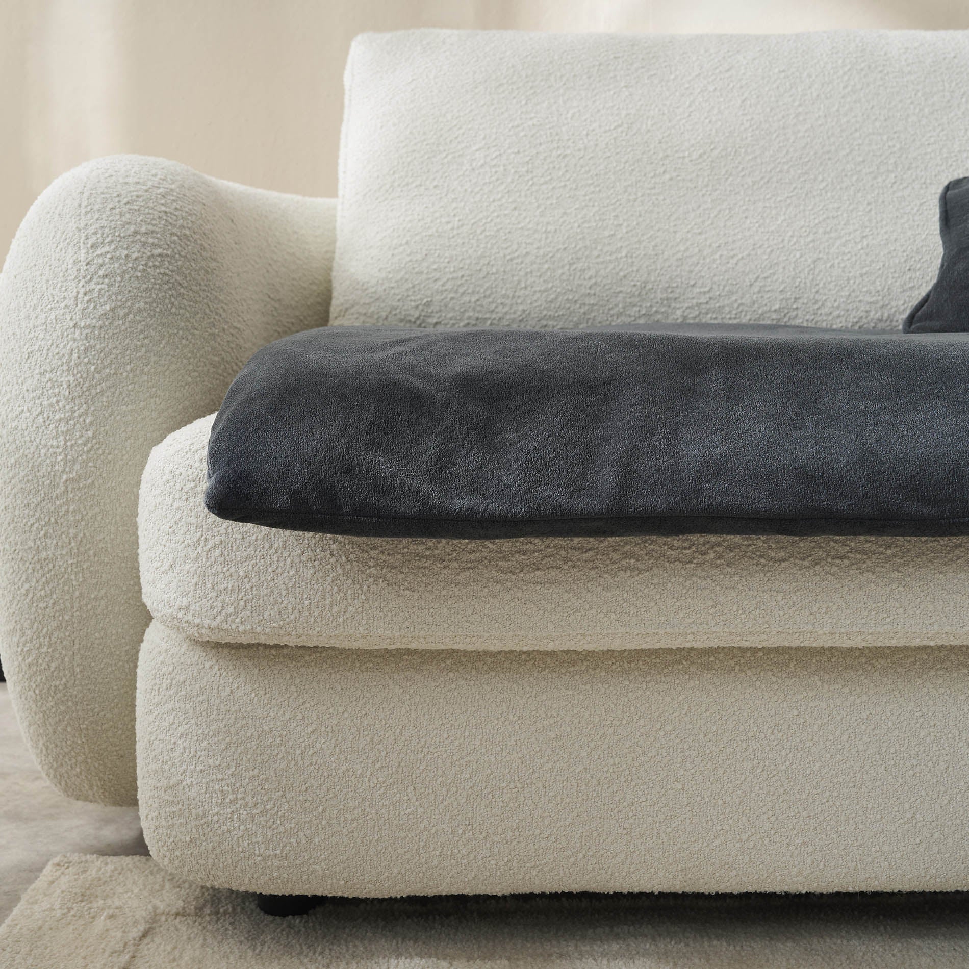 Sofa Topper 80x200cm Nadinia Pearl Gray 137