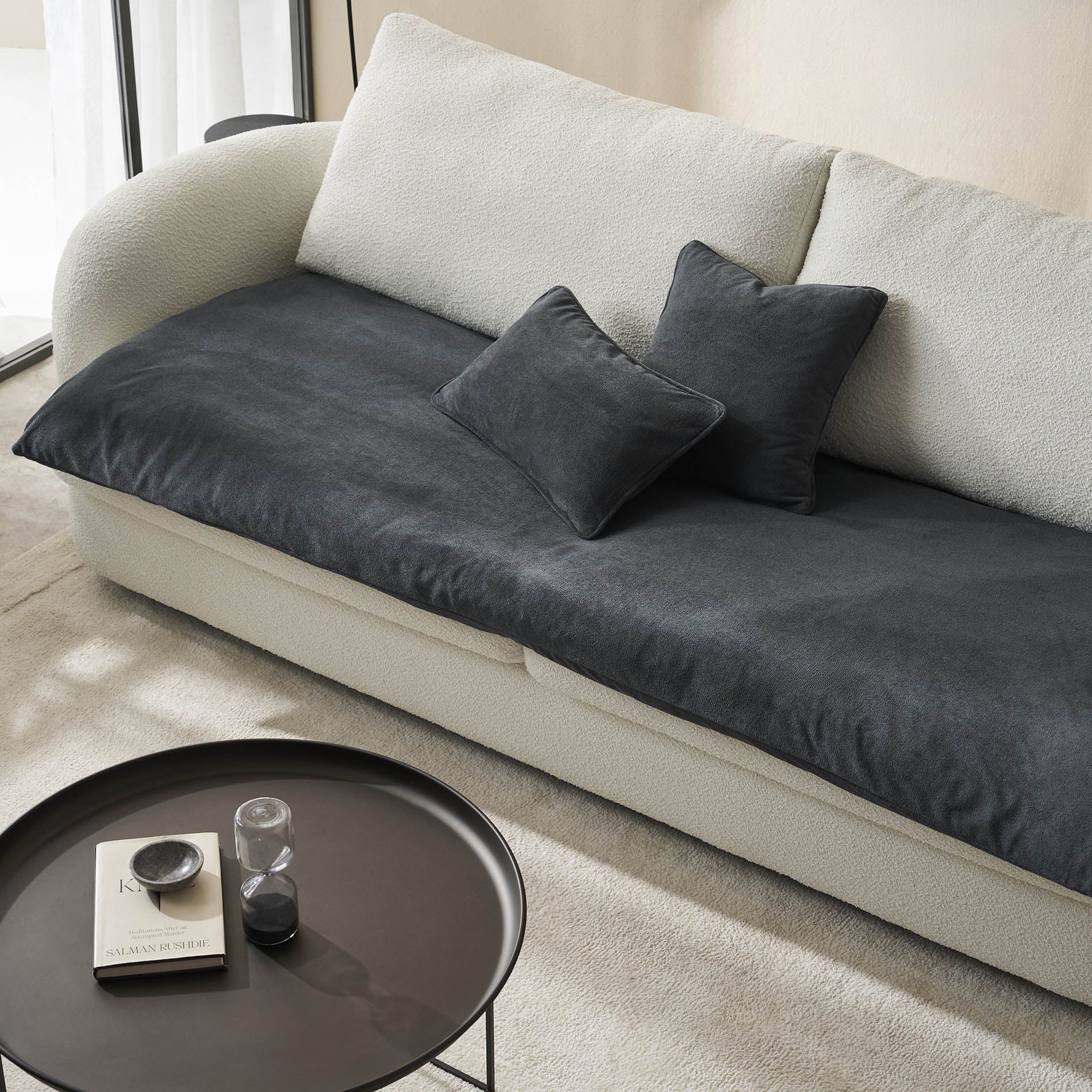 Sofa Topper 80x200cm Nadinia Pearl Gray 137