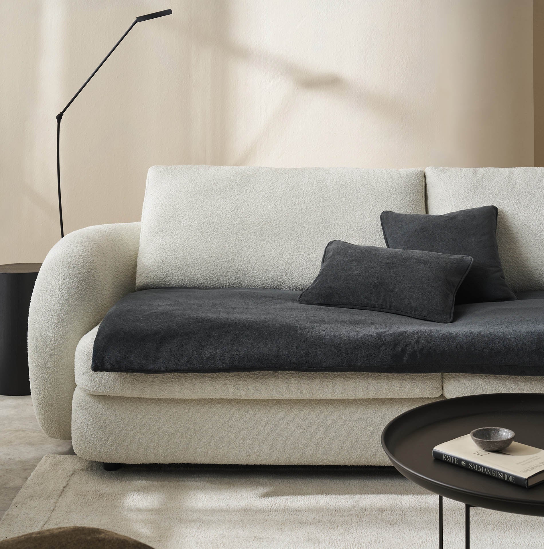 Sofa Topper 80x200cm Nadinia Pearl Gray 137