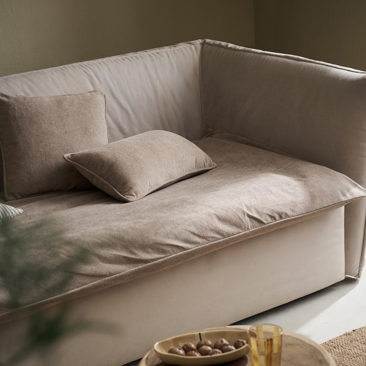 Sofa Topper 80x200cm Nadinia Sesame Brown 137