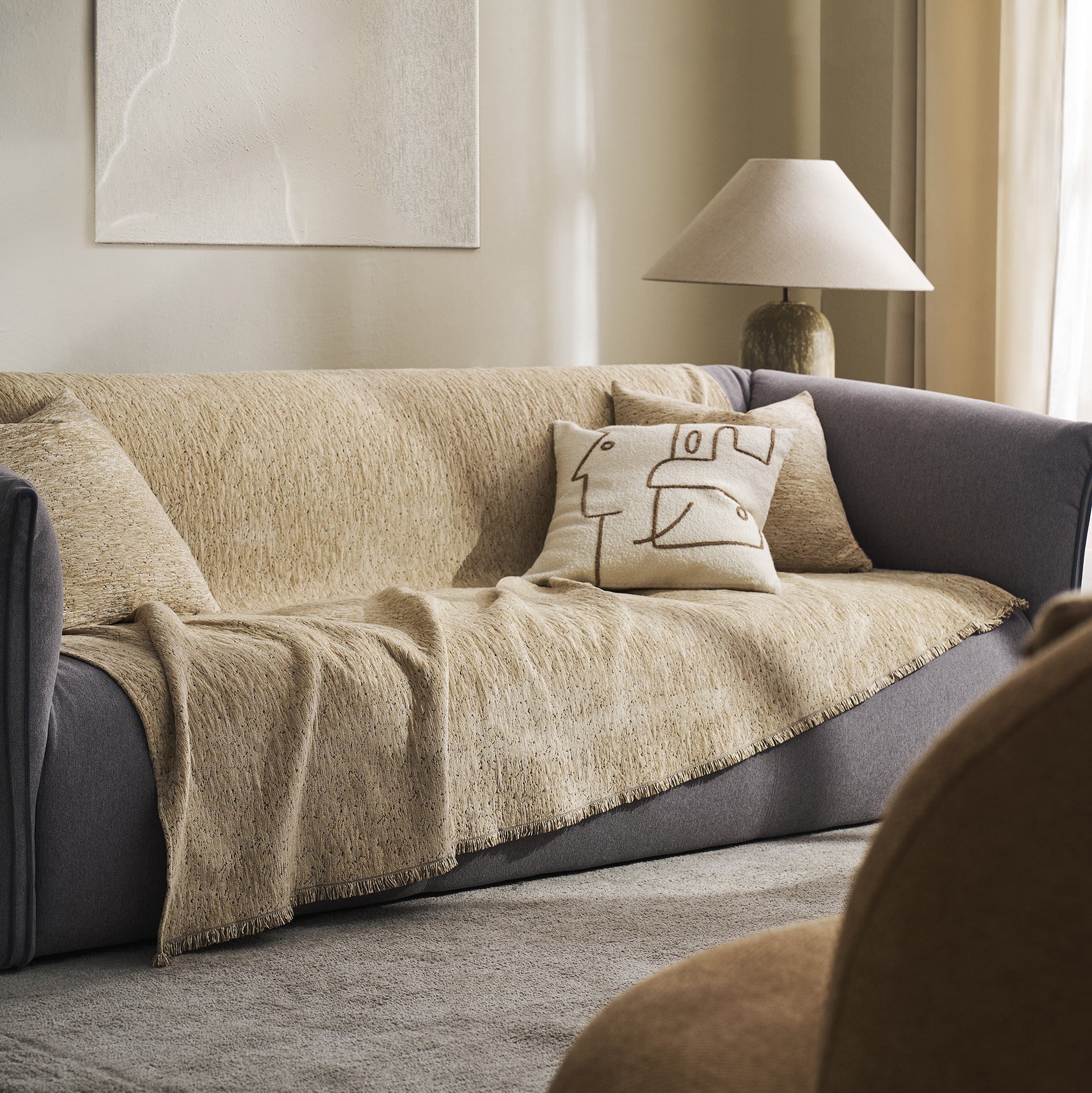 Yrsa Gold Grain Throw 141/04