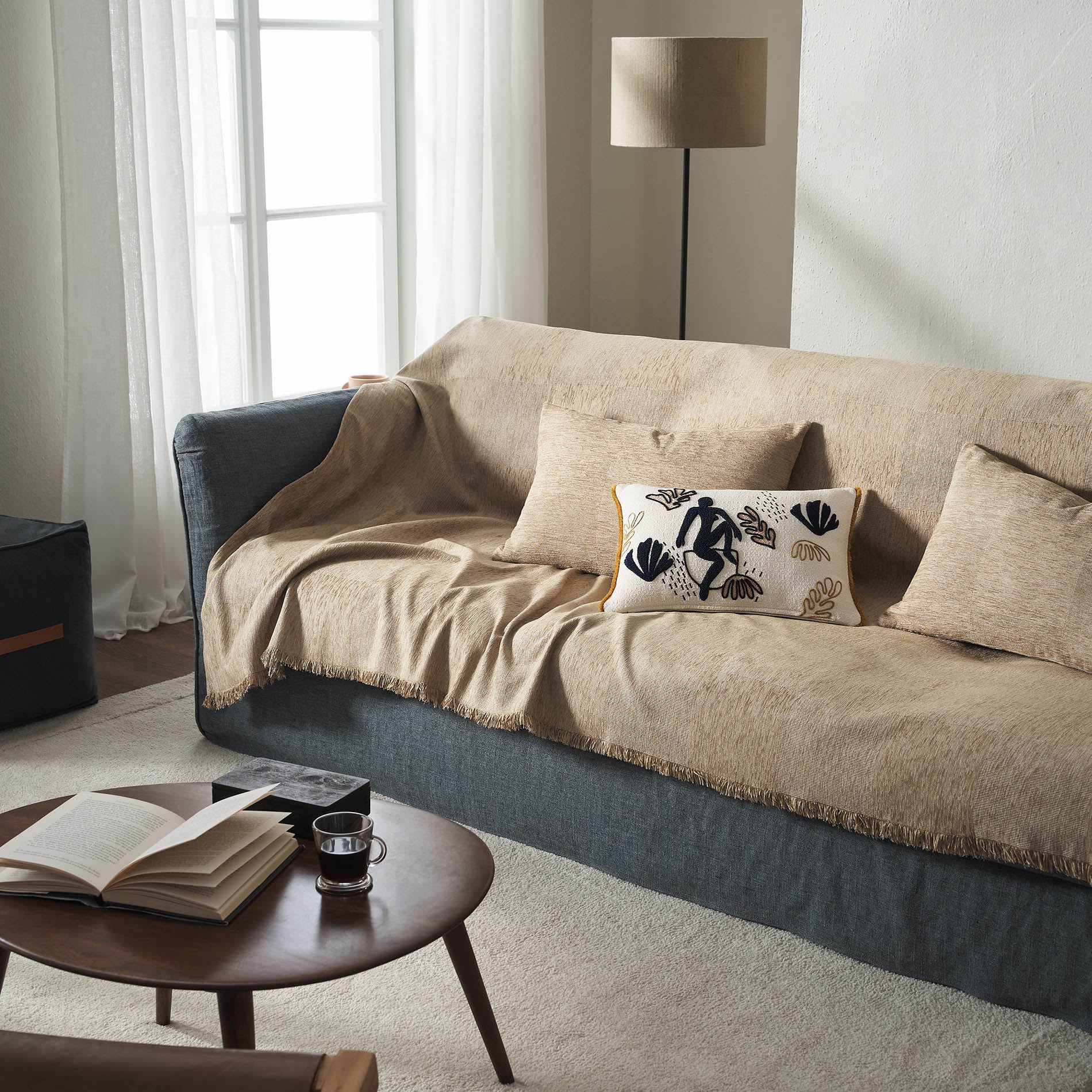 Throw Zephyr Sesame Beige 146/06