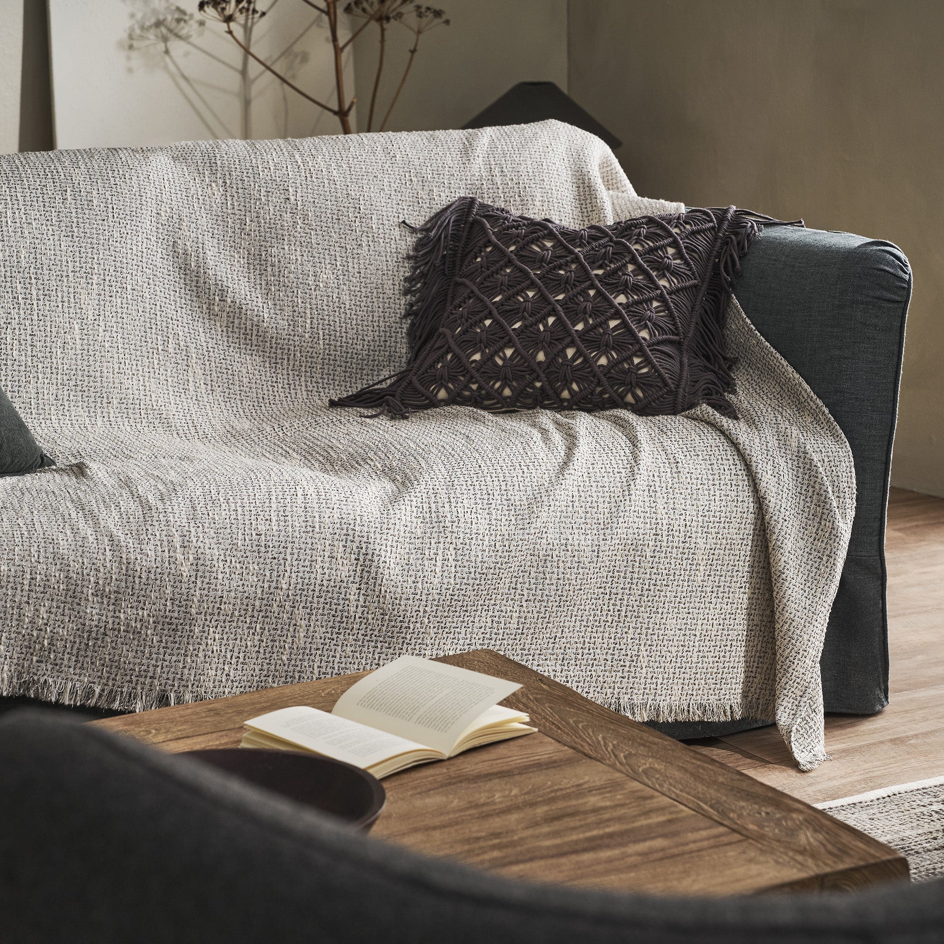 Throw Quina Beige/Black 238/14