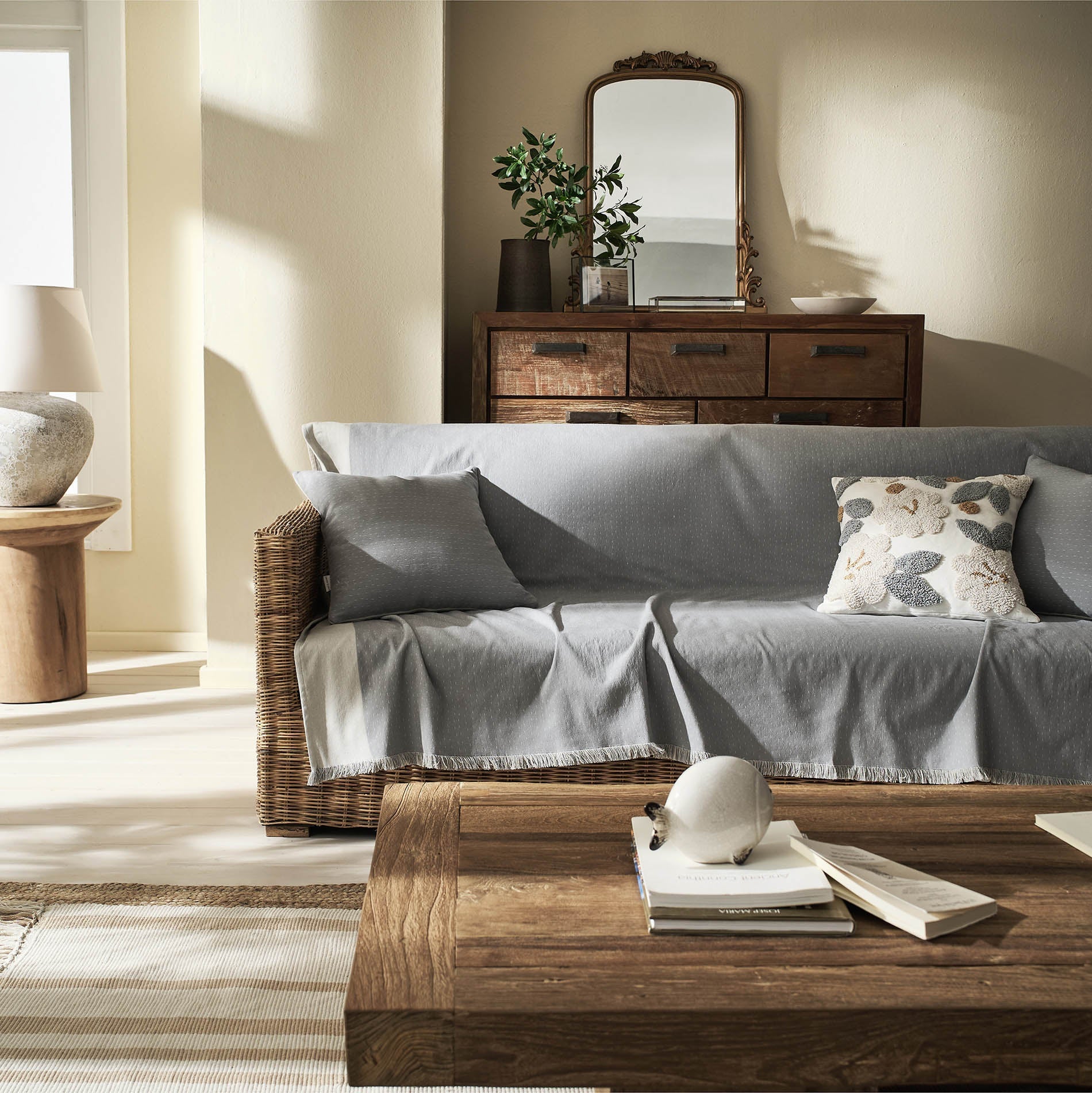 Throw Rukia Sky Grey /Water Grey 269