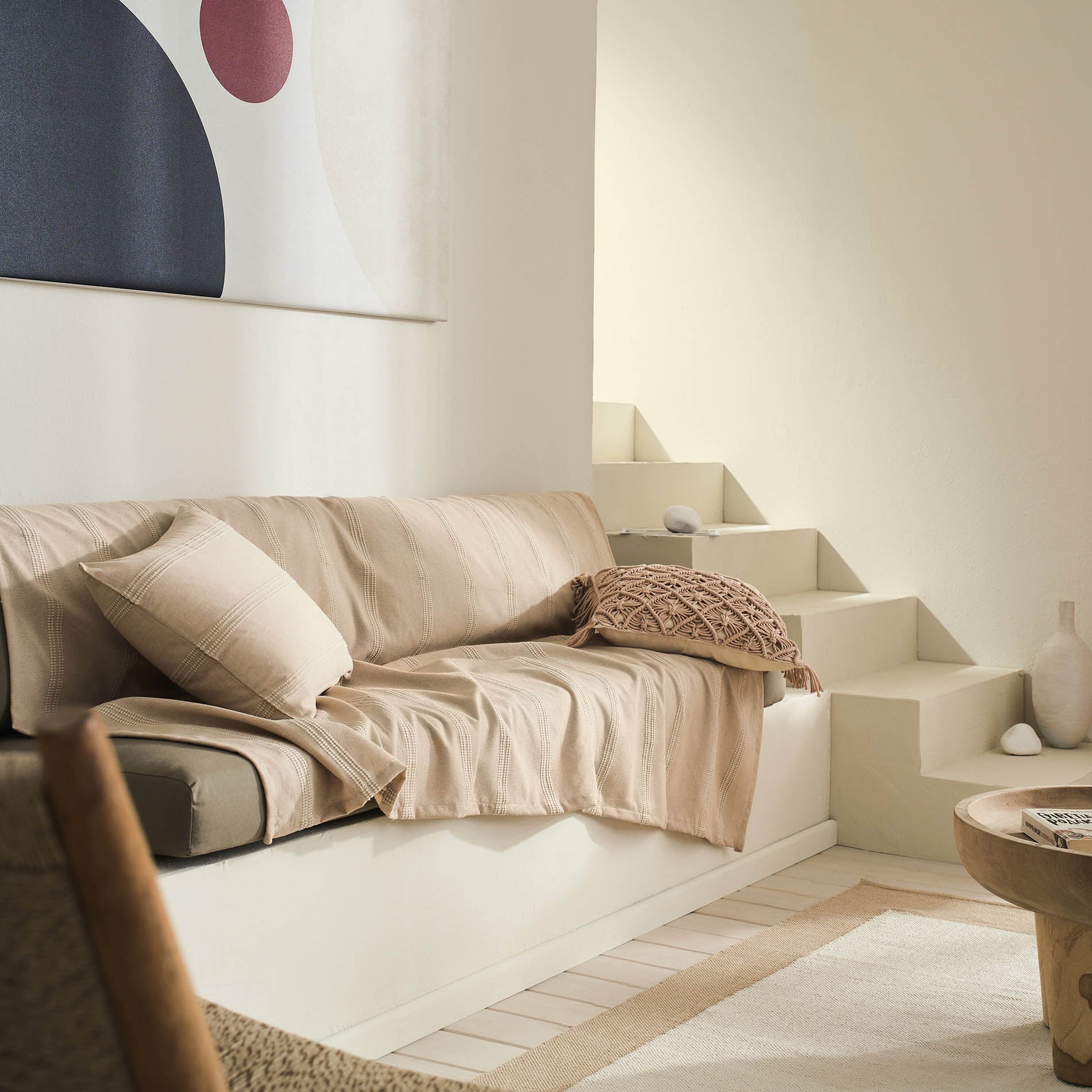 Throw Rathma Wet Sand Beige 375