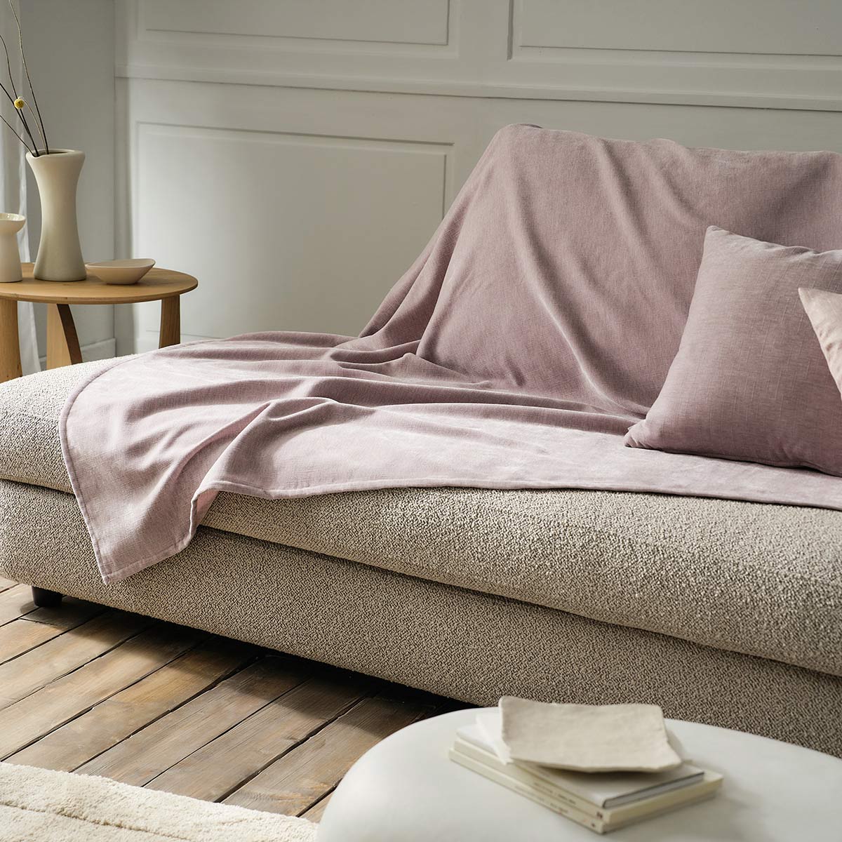 Throw Luna Grey Mauve 427/19