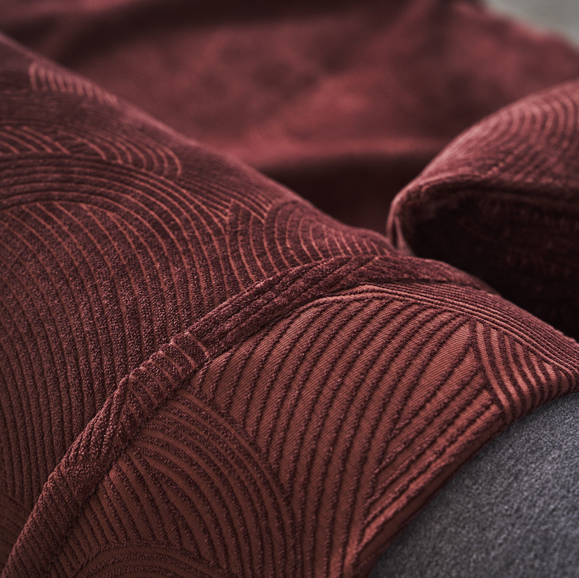 Nimbus Red Leather Throw 447/31