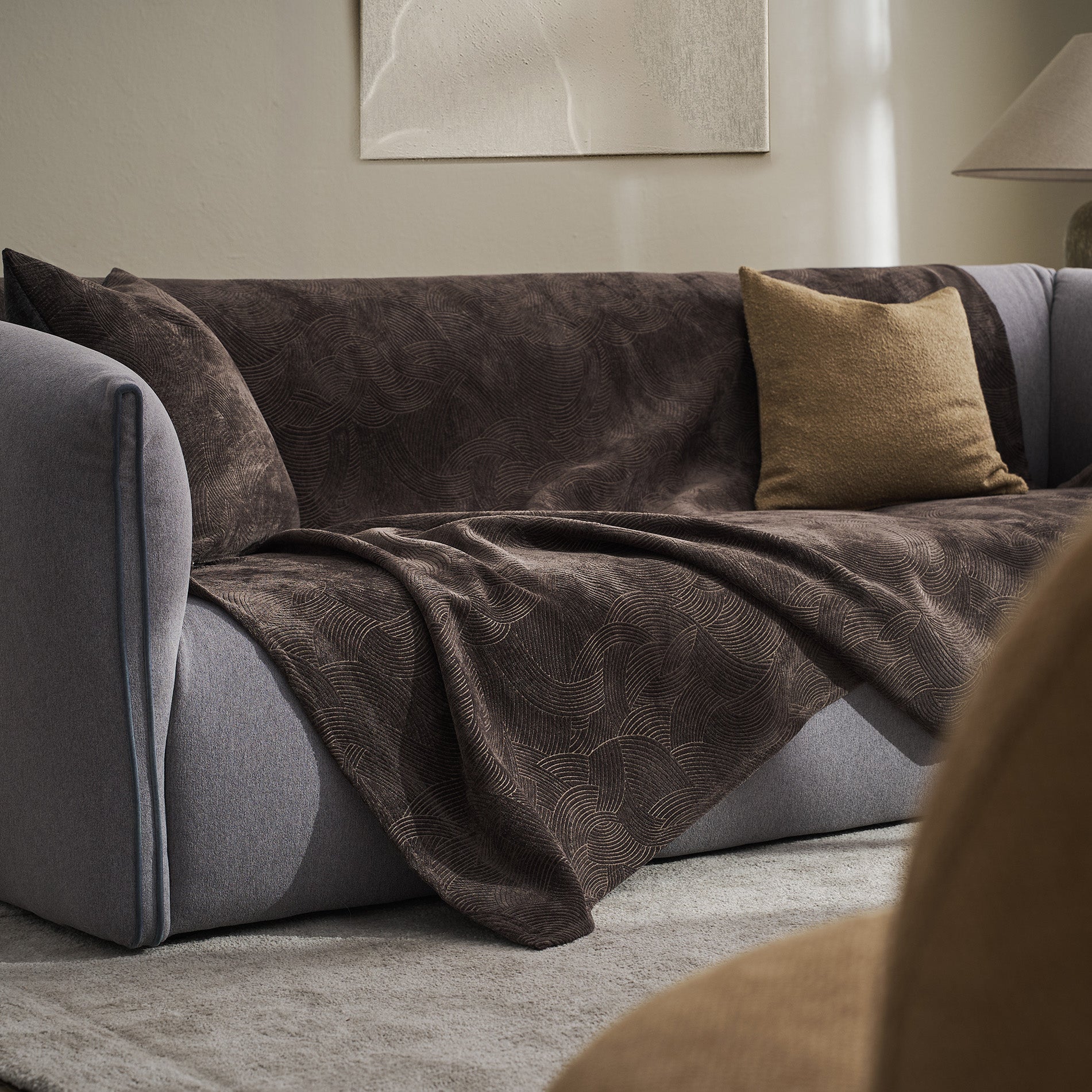 Nimbus Dark Chocolate Throw Pillow 447/41