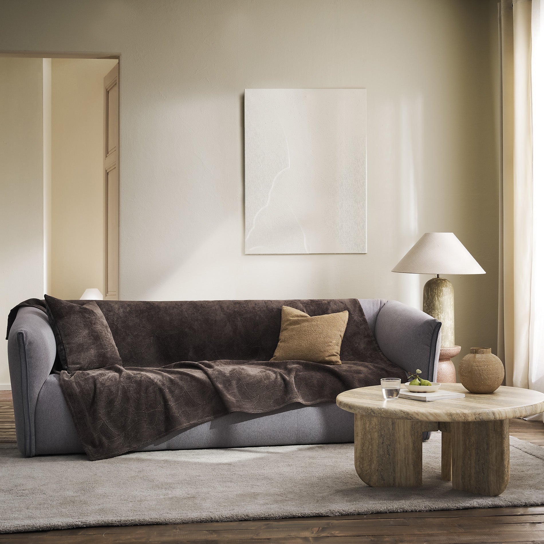 Nimbus Dark Chocolate Throw Pillow 447/41