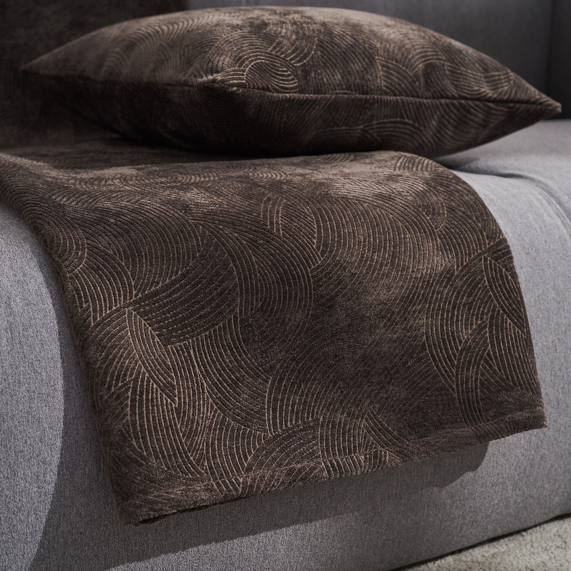 Nimbus Dark Chocolate Throw Pillow 447/41