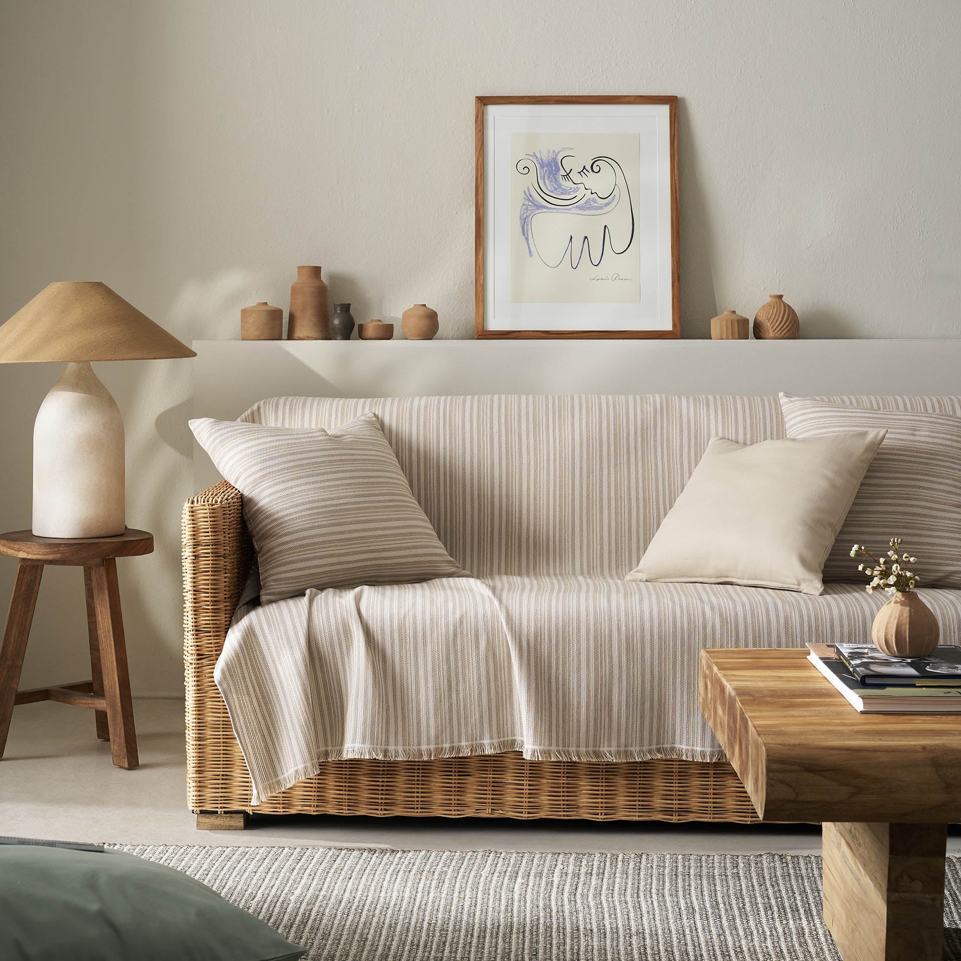 sofa throw Nymeria Coffee Brown 574/13