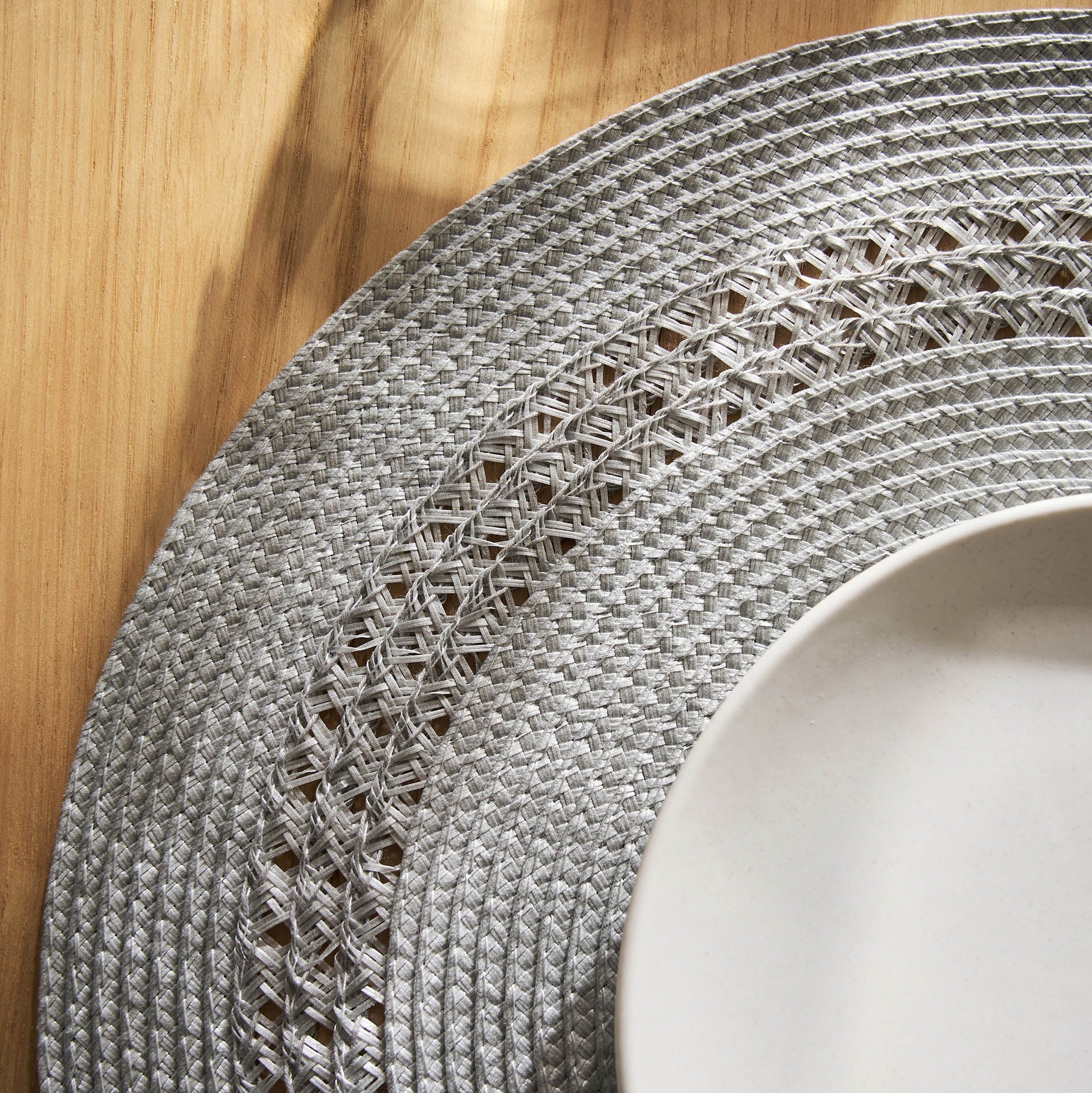 Placemat 38cm Joyce Grey 156