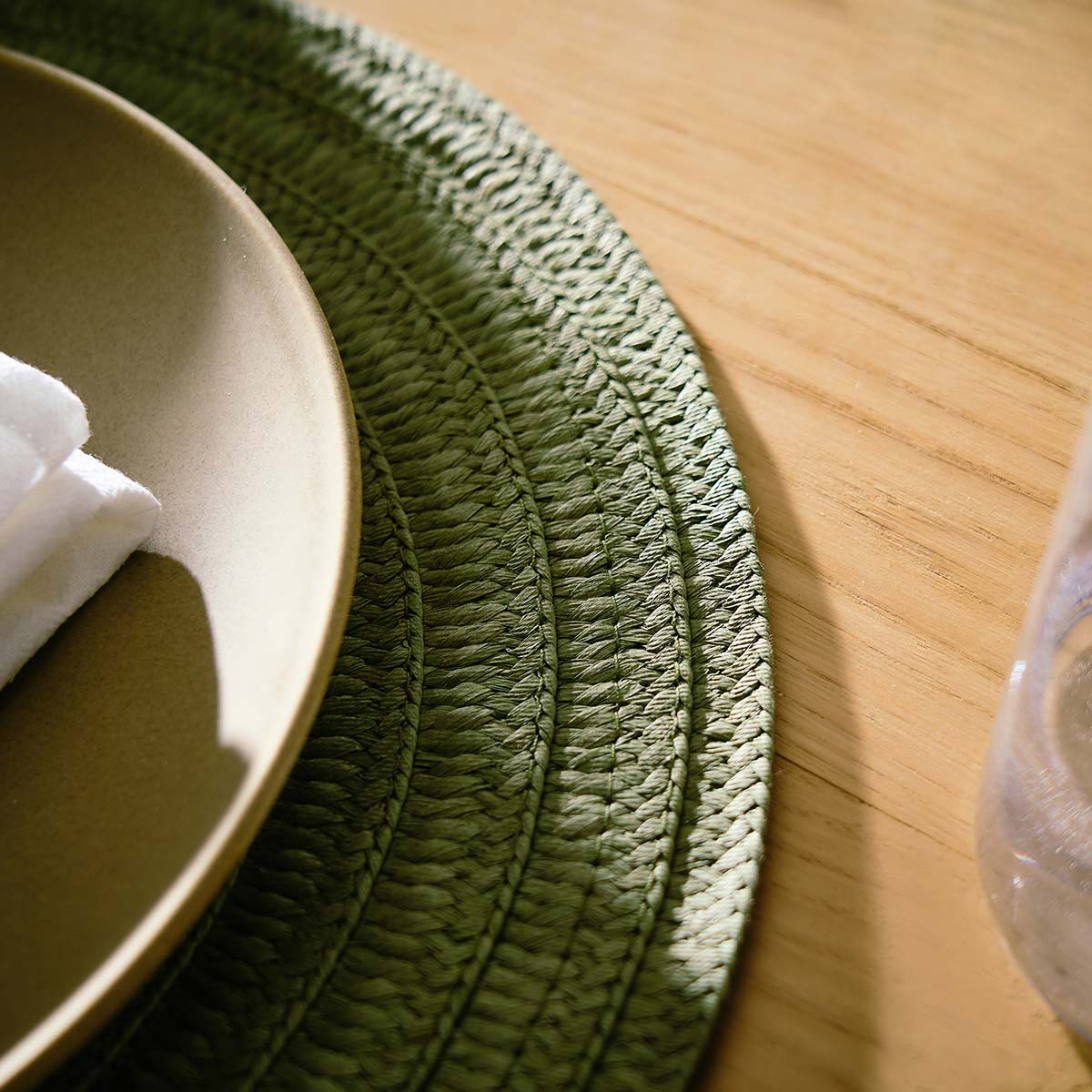 Placemat 38cm Sense Forest Green 229/18