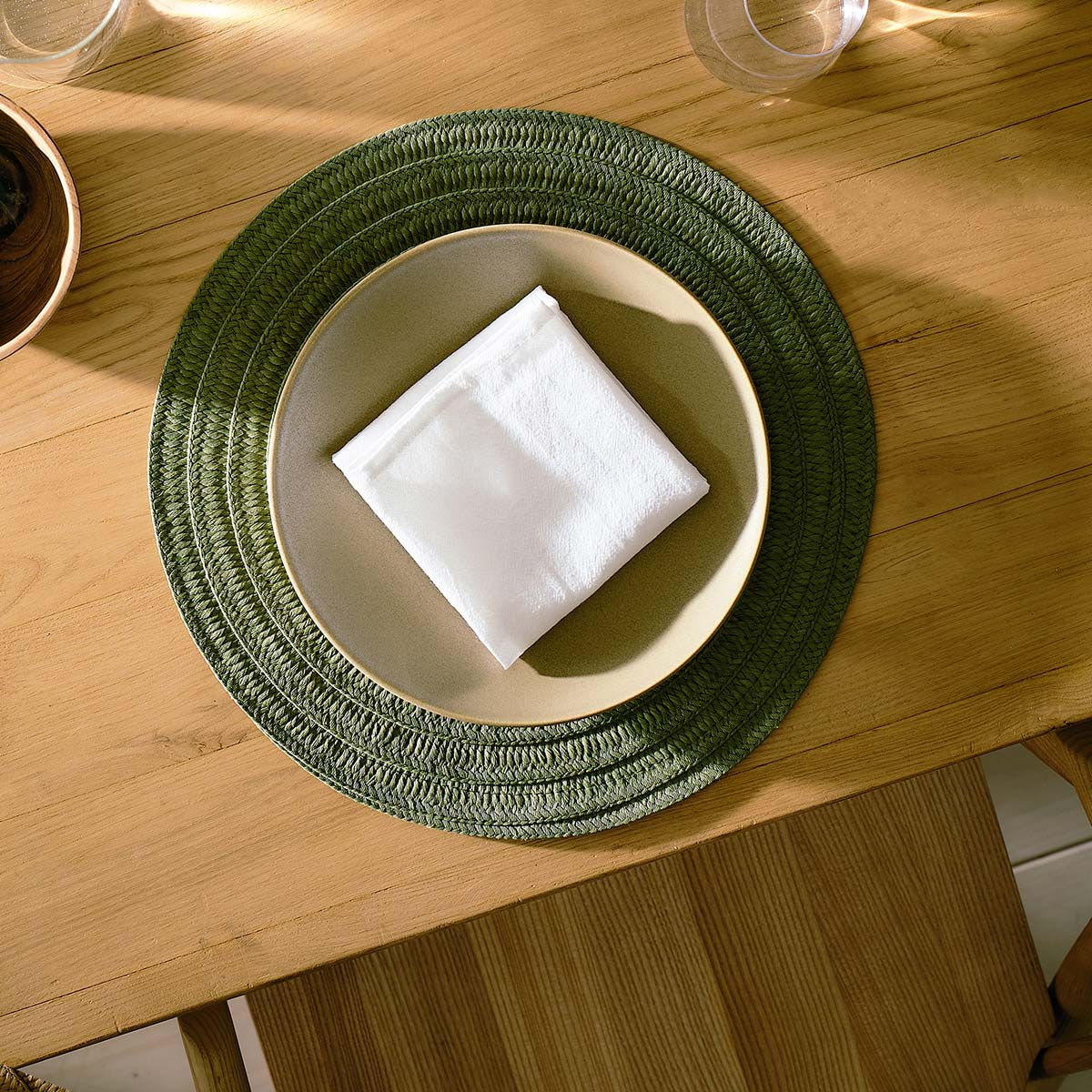 Placemat 38cm Sense Forest Green 229/18