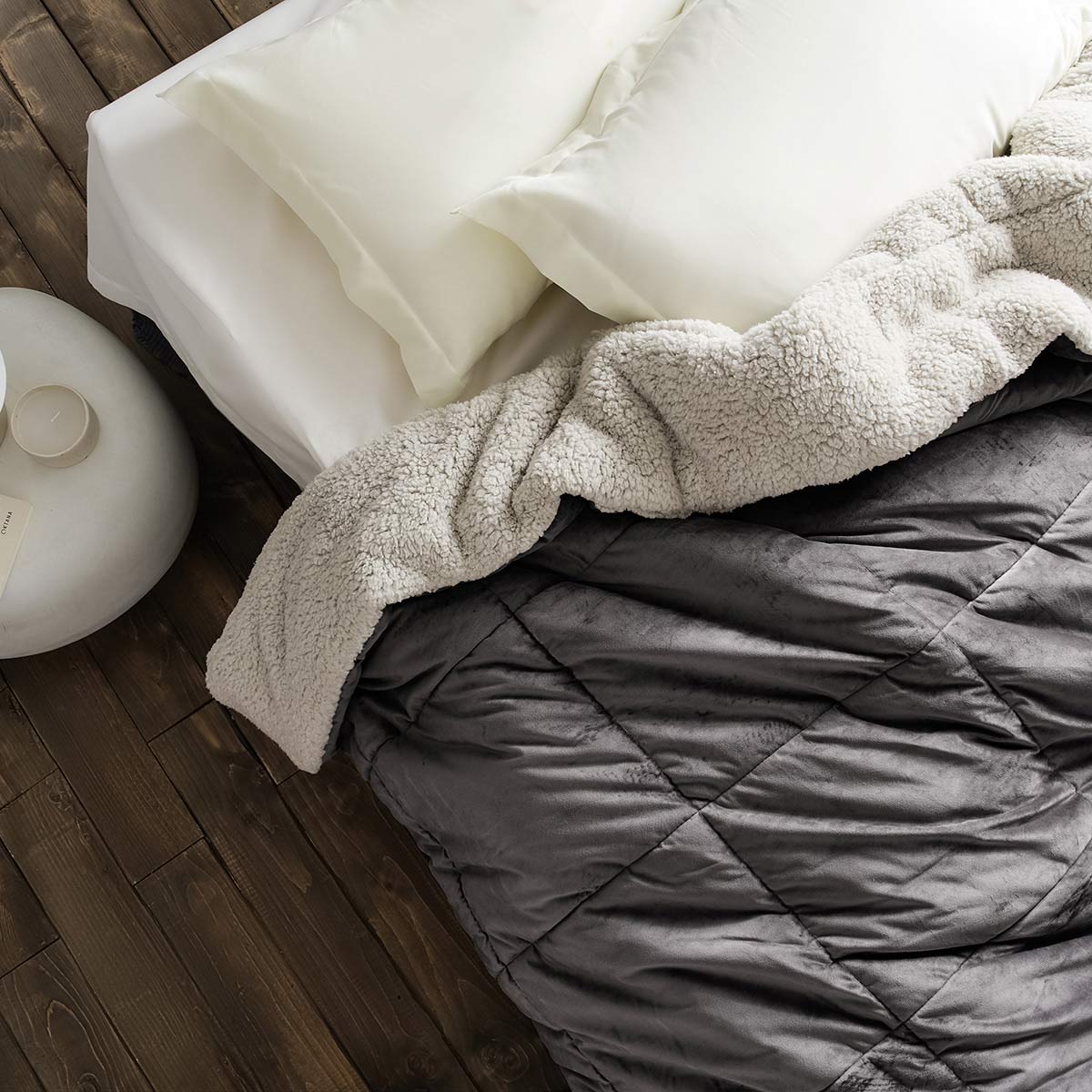 Teddy Mystic Grey Duvet-Blanket 407/15