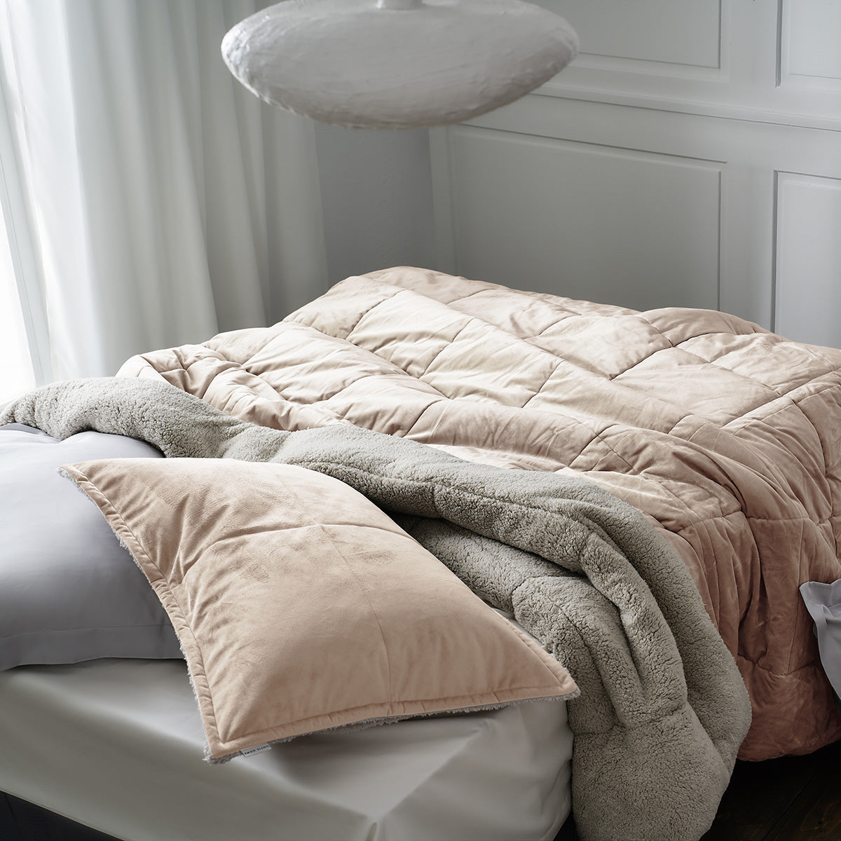 Teddy Pearl Salmon Quilt-Blanket 407/23