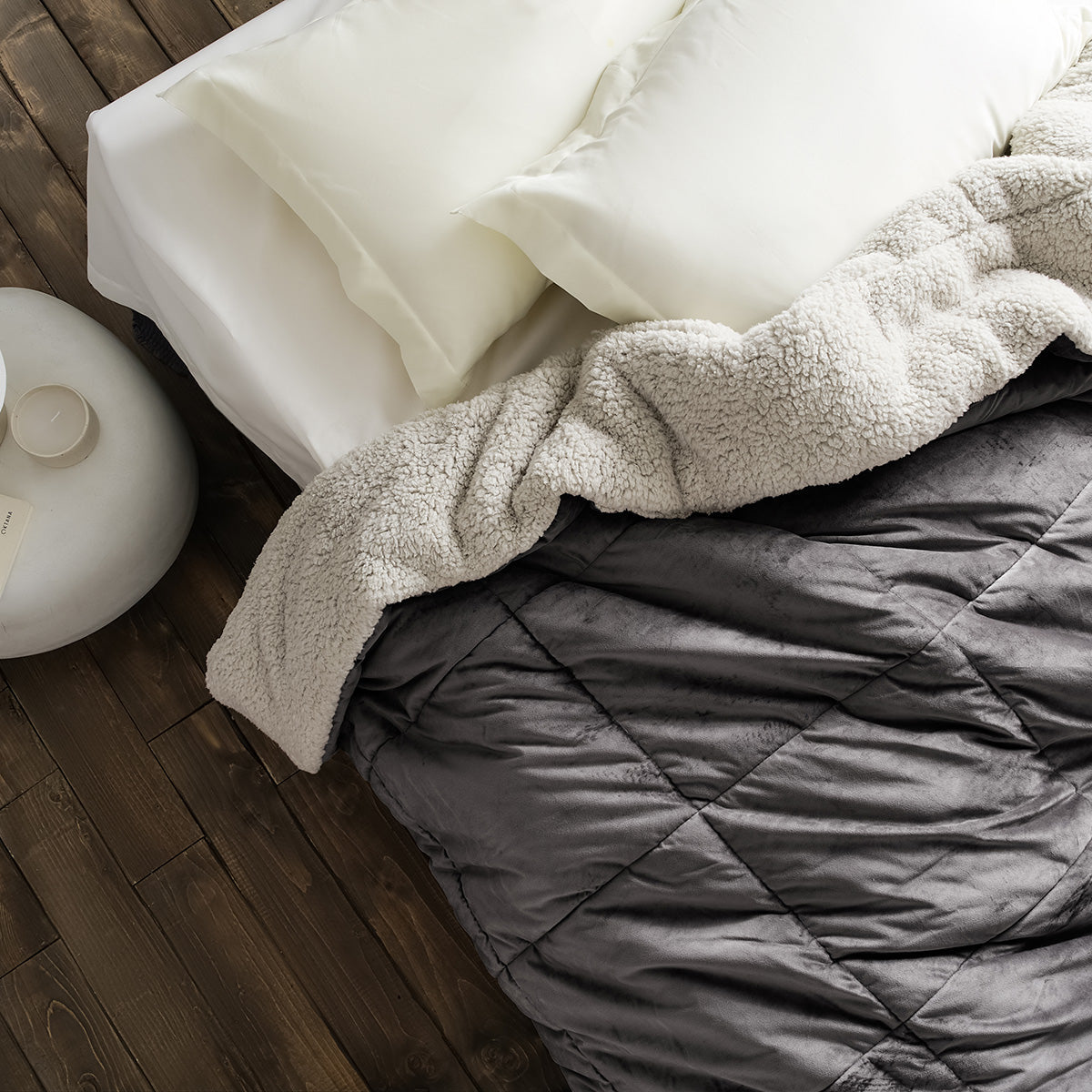 Teddy Mystic Grey Duvet-Blanket 407/48