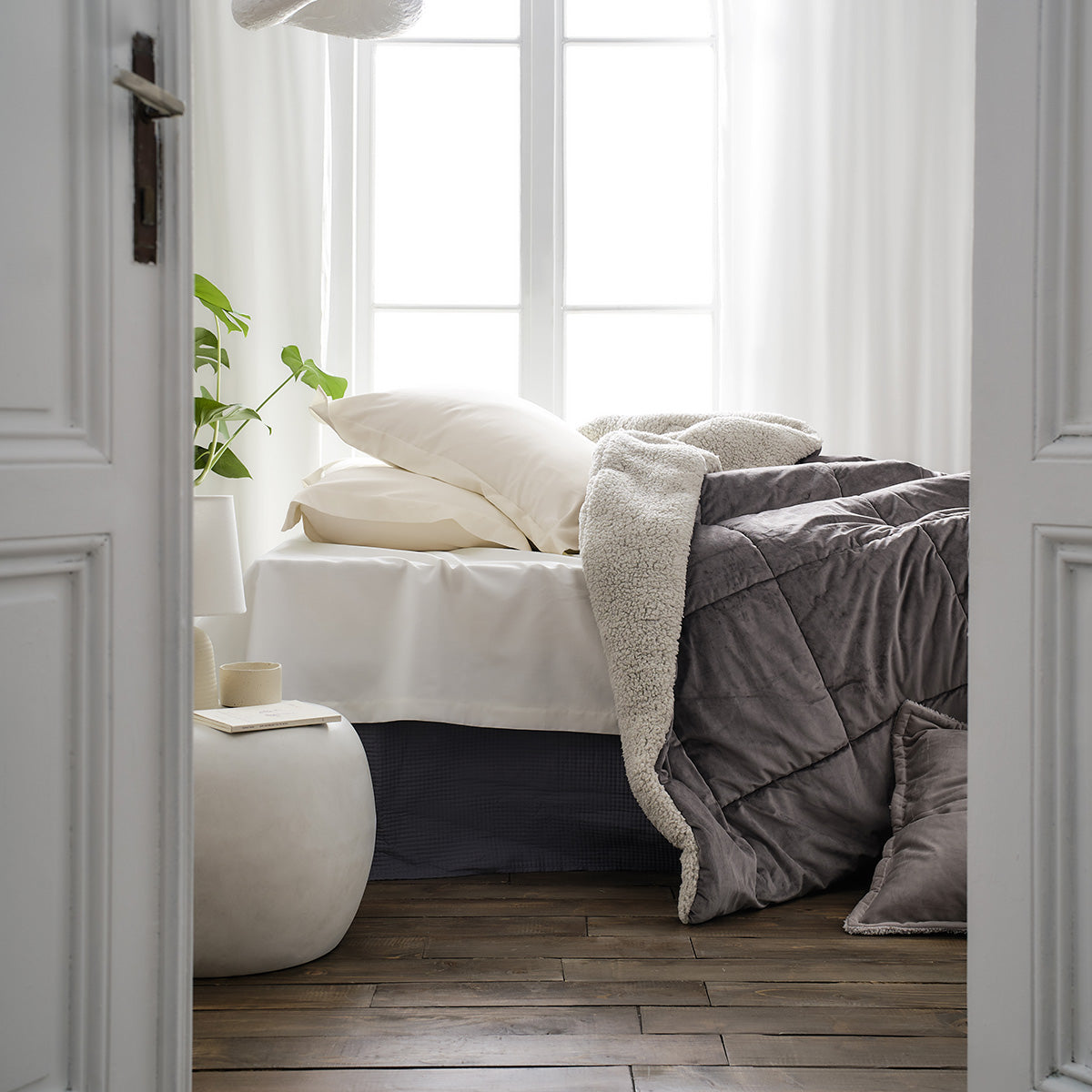 Teddy Mystic Grey Duvet-Blanket 407/48